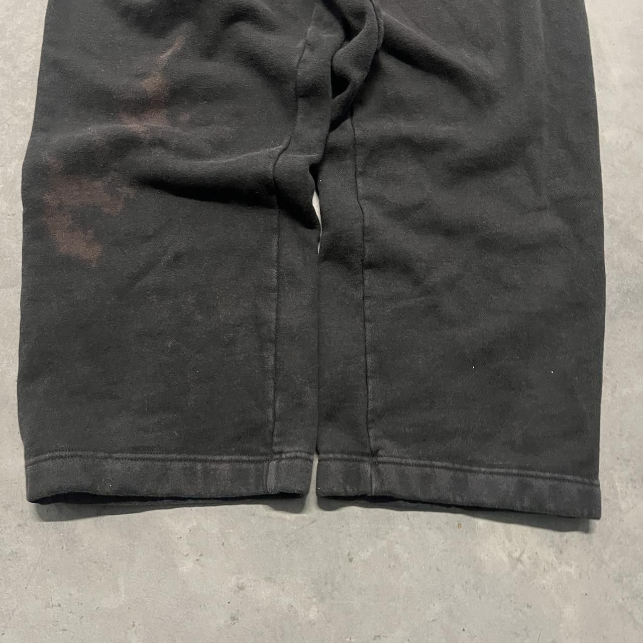 Adidas Vintage Y2K/2000s Baggy Black Adidas Sweatpants With a worn Look! Size US 34 / EU 50 - 4 Thumbnail