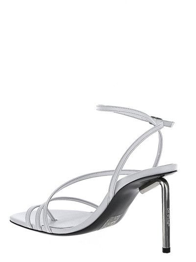 Off-White o1gr1nt0125 Nappa High Allen Multi Sandals in White Size US 10 / IT 40 - 3 Thumbnail