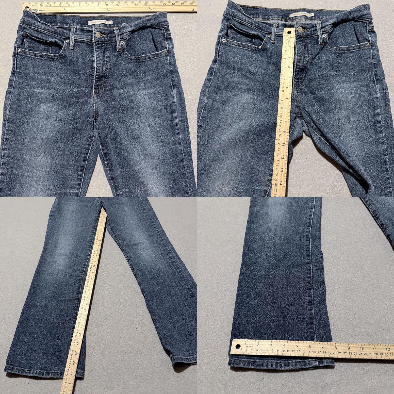 Denime Levi’s 315 Shaping Bootcut Jeans Women Blue Denim Mid Rise 30x30 Retro Vintage No Size 30" / US 8 / IT 44 - 9 Thumbnail