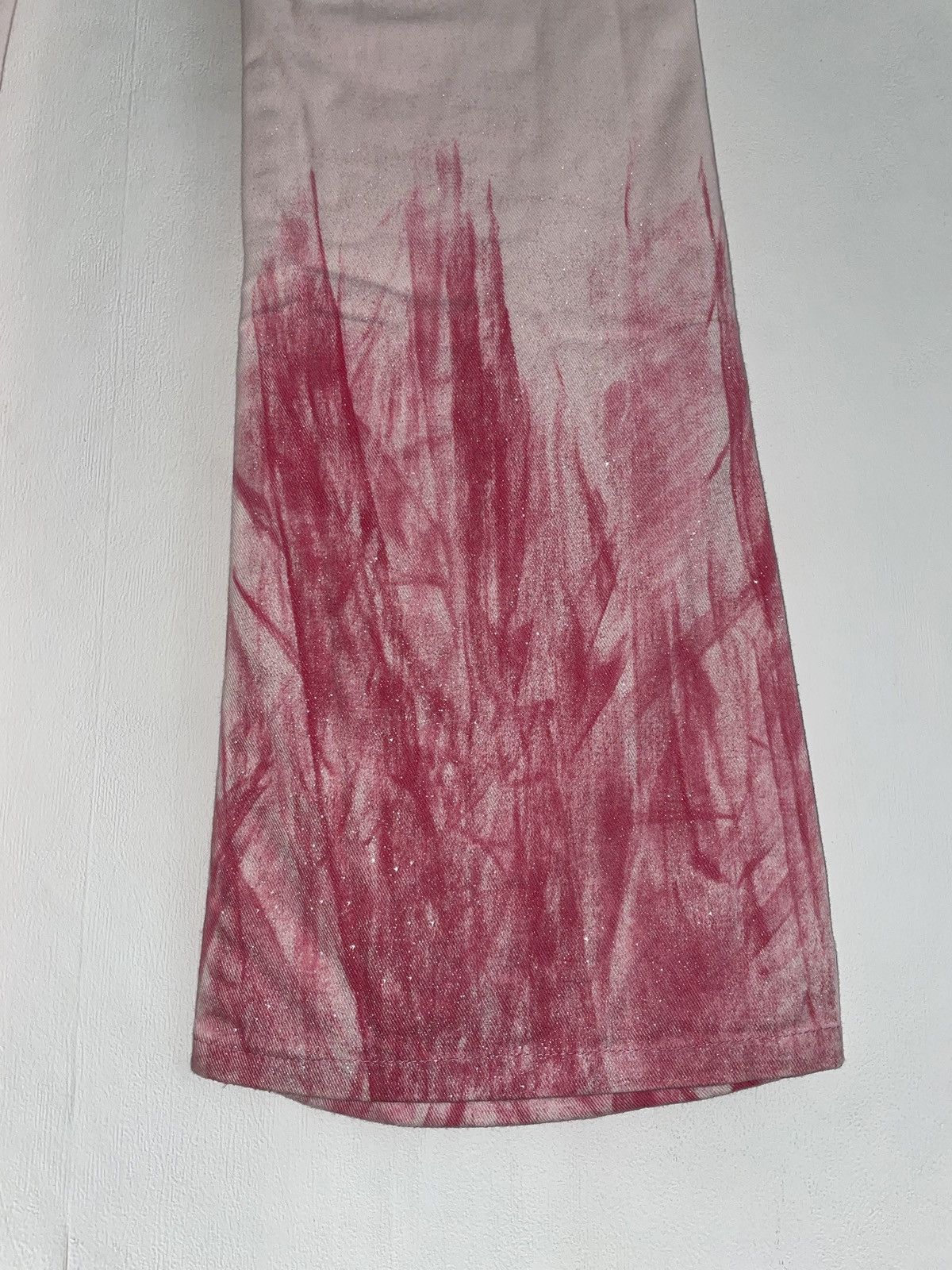 Miss Sixty Miss Sixty Pink Shiny Flared Jeans Size 28" / US 6 / IT 42 - 5 Thumbnail