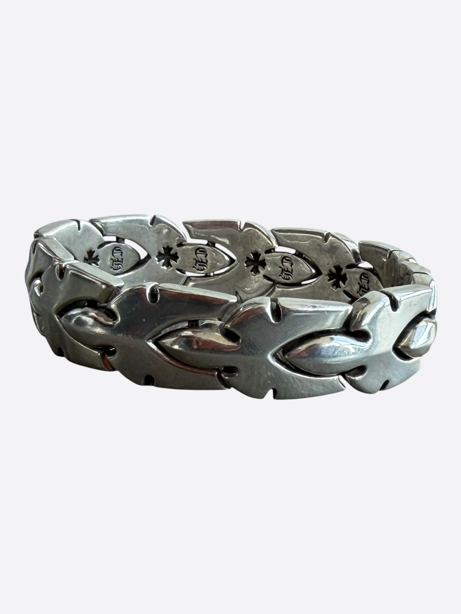Chrome Hearts Chrome Hearts Silver Fleur Link Bracelet Size ONE SIZE - 1 Thumbnail