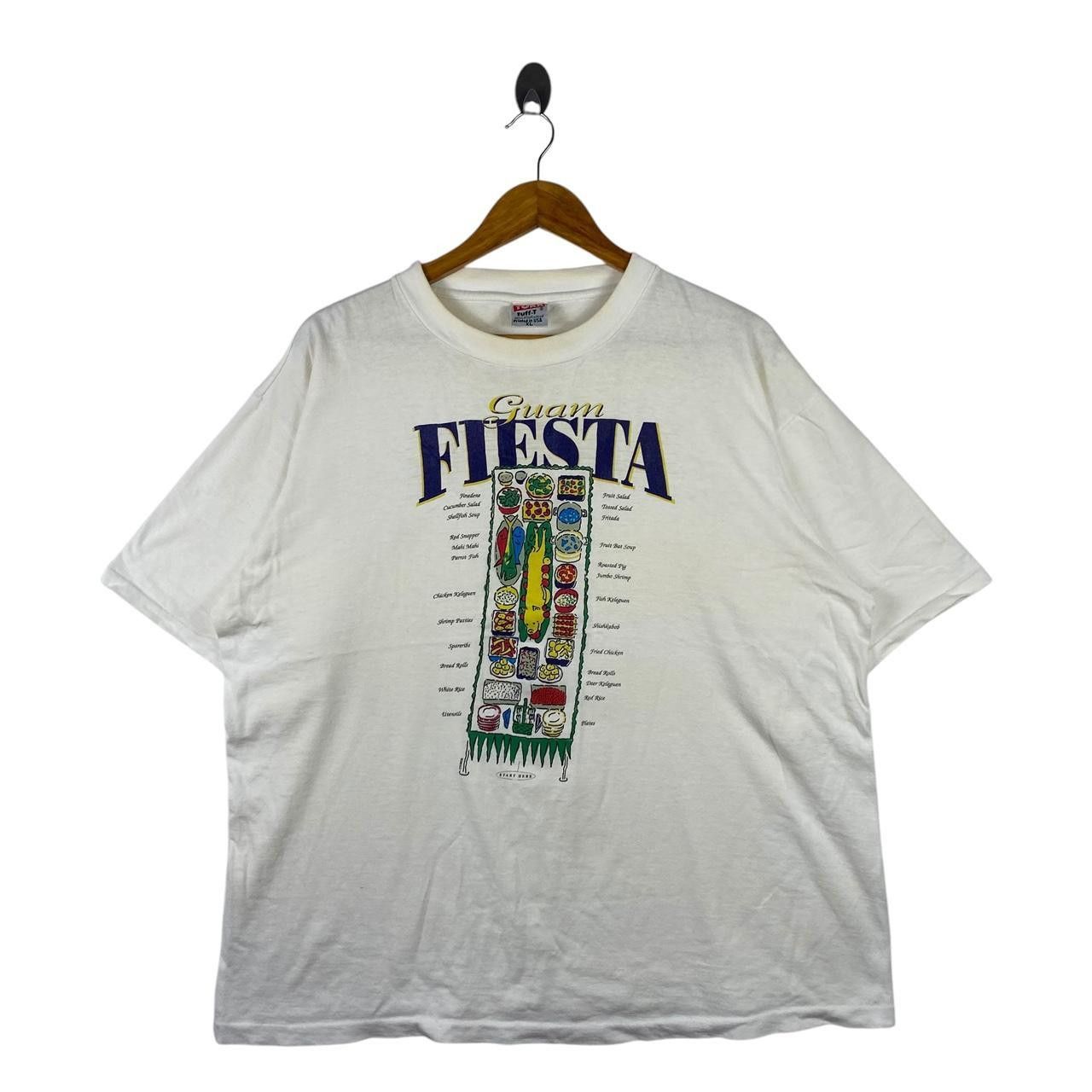 Vintage Vintage GUAM FIESTA HAWAII Food Festival Tee Shirt Size US XL / EU 56 / 4 - 1 Thumbnail
