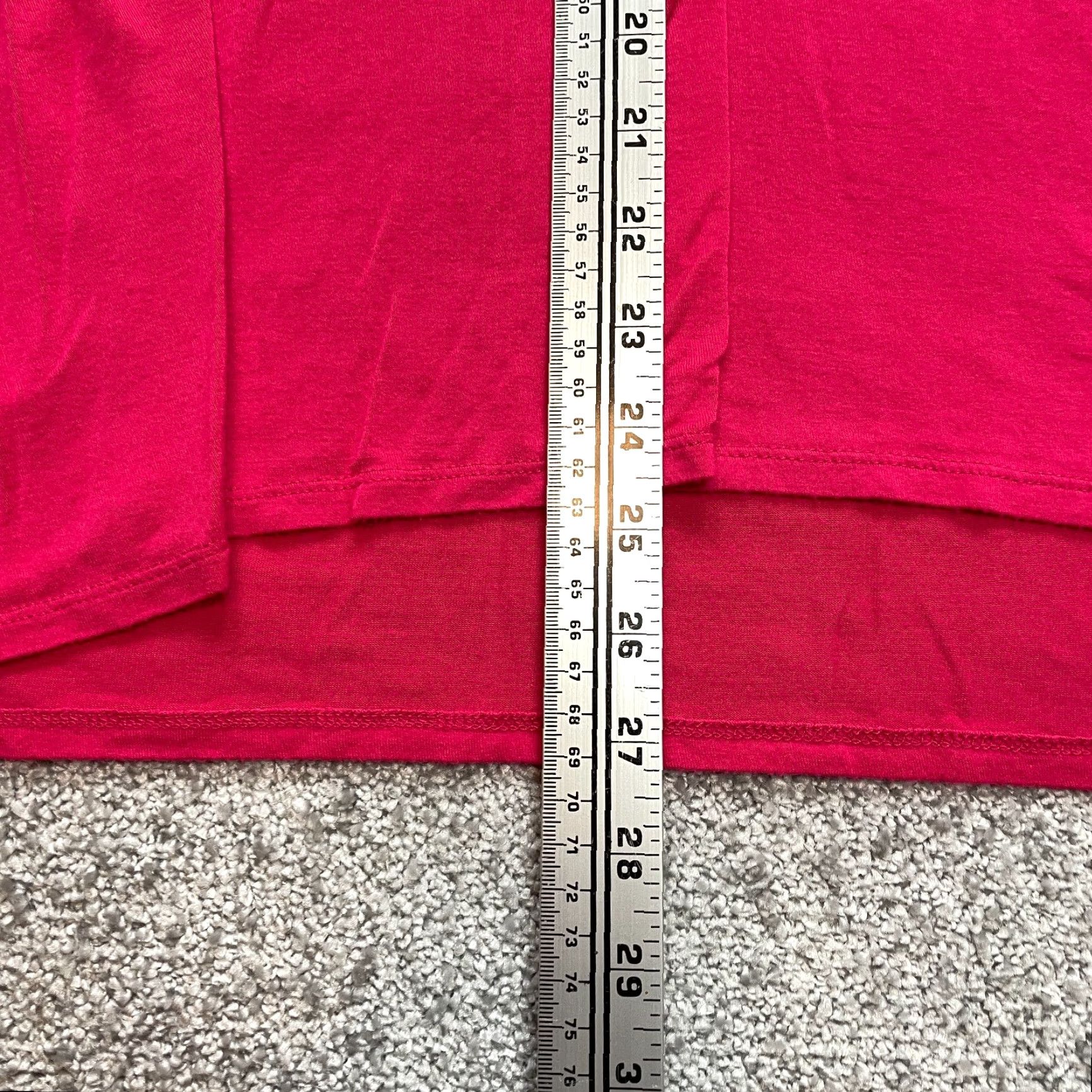 Vintage Cato Shirt Womens XL Pink Short Sleeve Ruffle Side Soft Casual Stretch Rayon Top Size XL / US 12-14 / IT 48-50 - 3 Thumbnail