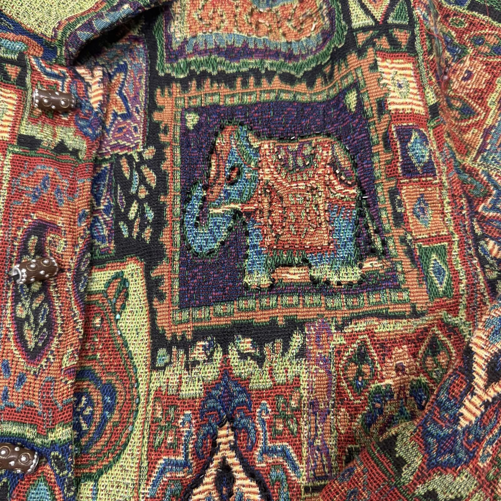 Other White Stag Ladies 22/24 Paisley Tapestry Patchwork Jacket Size 3XL / US 20-22 - 2 Thumbnail