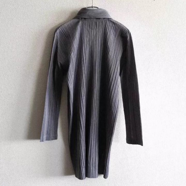 Issey Miyake issey miyake size:3 Grey pleated zipper coat Size XXS / US 00 / IT 34 - 3 Thumbnail