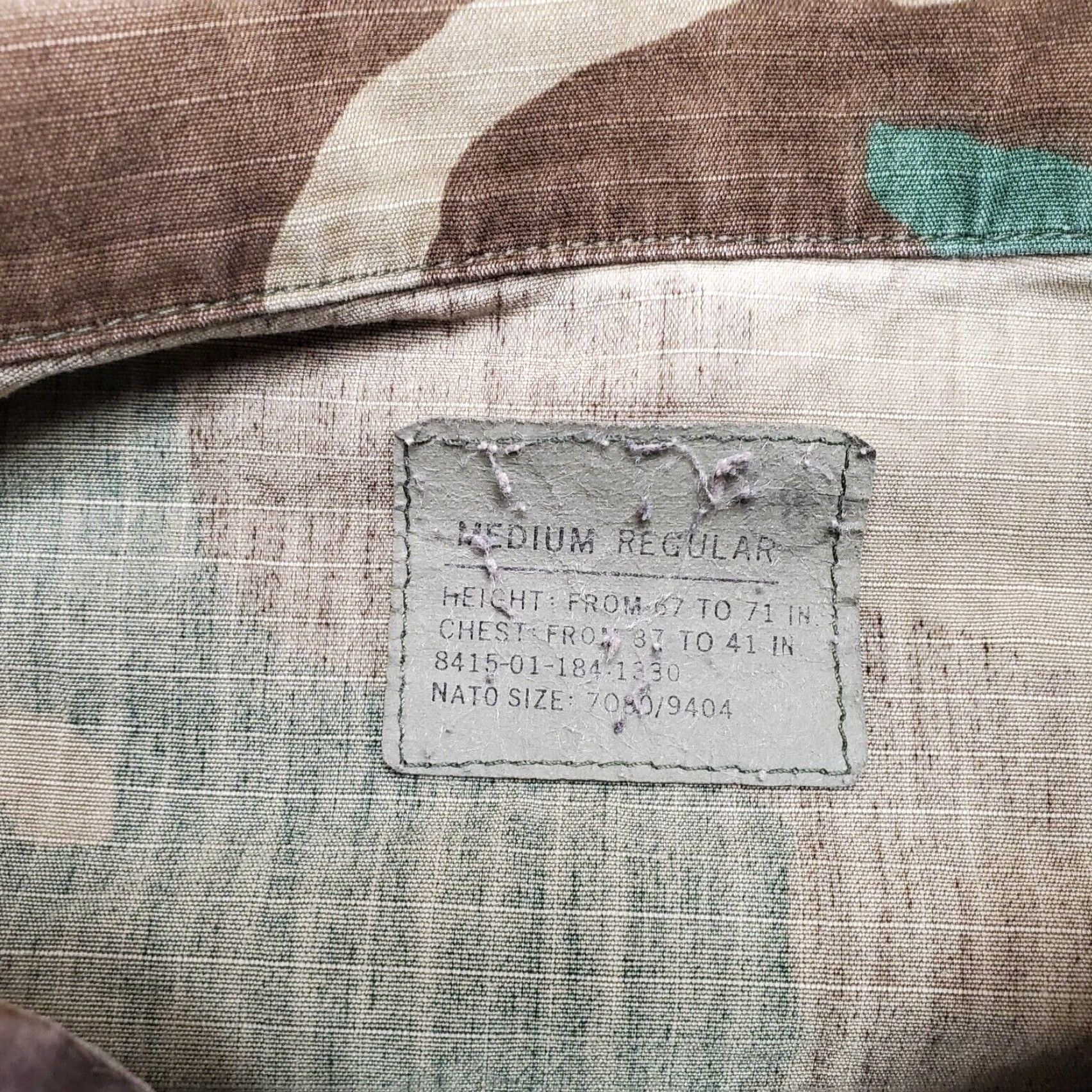 Vintage VINTAGE EA Woodland Camo Shirt Mens M Camouflage Military Army Button-Up Twill Cotton Nylon All Seasons Size US M / EU 48-50 / 2 - 4 Thumbnail