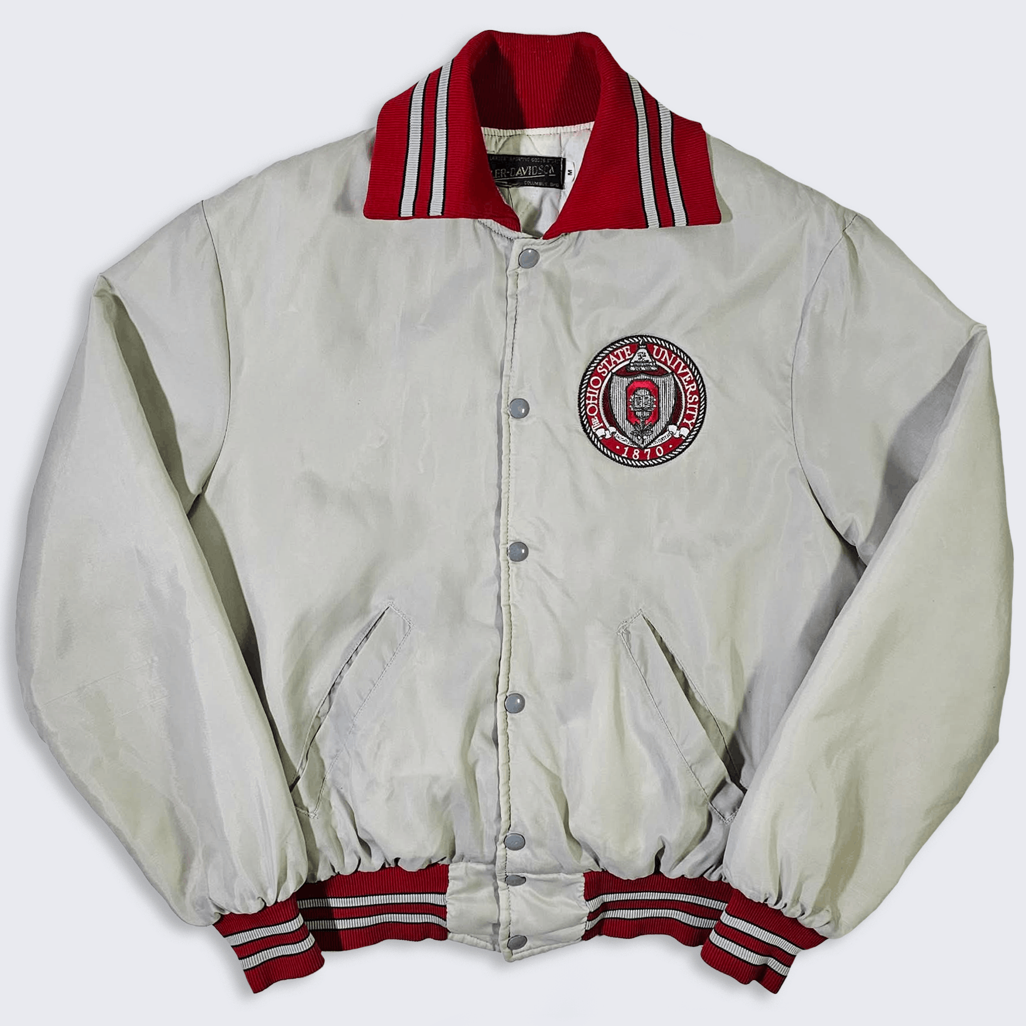 NCAA Ohio State Buckeyes Vintage 70s Varsity Bomber Jacket Size US M / EU 48-50 / 2 - 2 Thumbnail