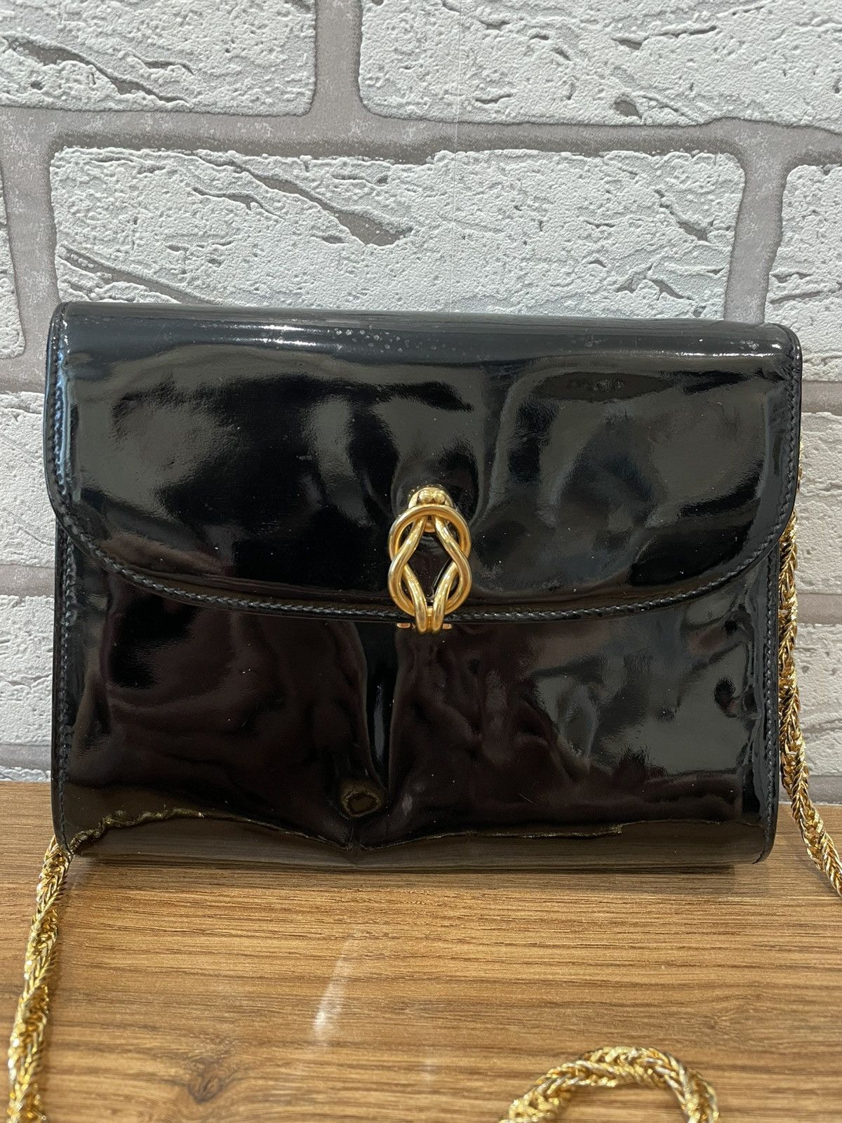 Gucci Gucci Shoulder Bag Small Dark Blue Leather Size ONE SIZE - 3 Thumbnail