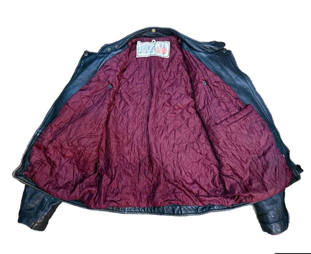 Vintage Vintage 80s Wolf Leathers Distressed Biker Jacket Cafe Racer Size US M / EU 48-50 / 2 - 10 Thumbnail