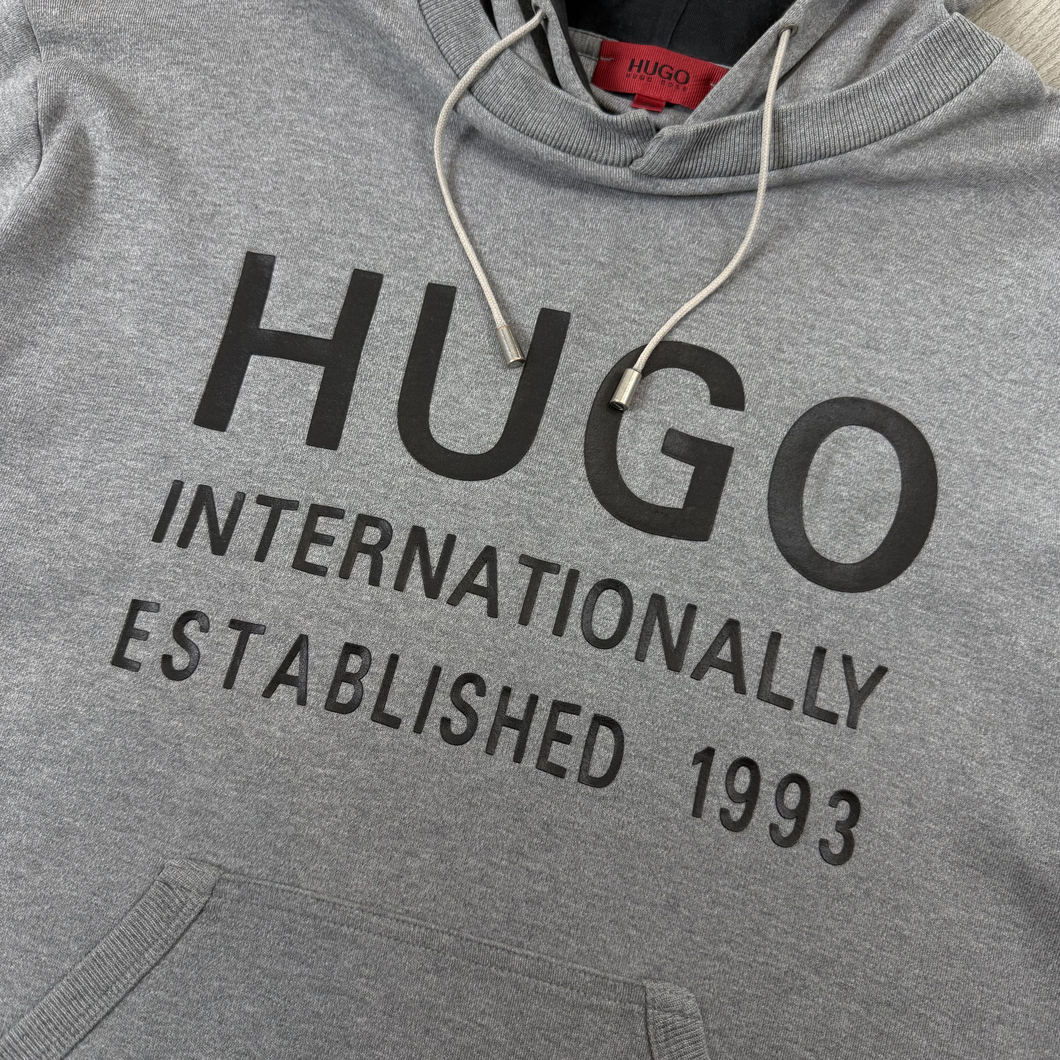 Hugo Boss HUGO by Hugo Boss Graphic Grey Hoodie Hooded Sweat Size US XL / EU 56 / 4 - 10 Thumbnail