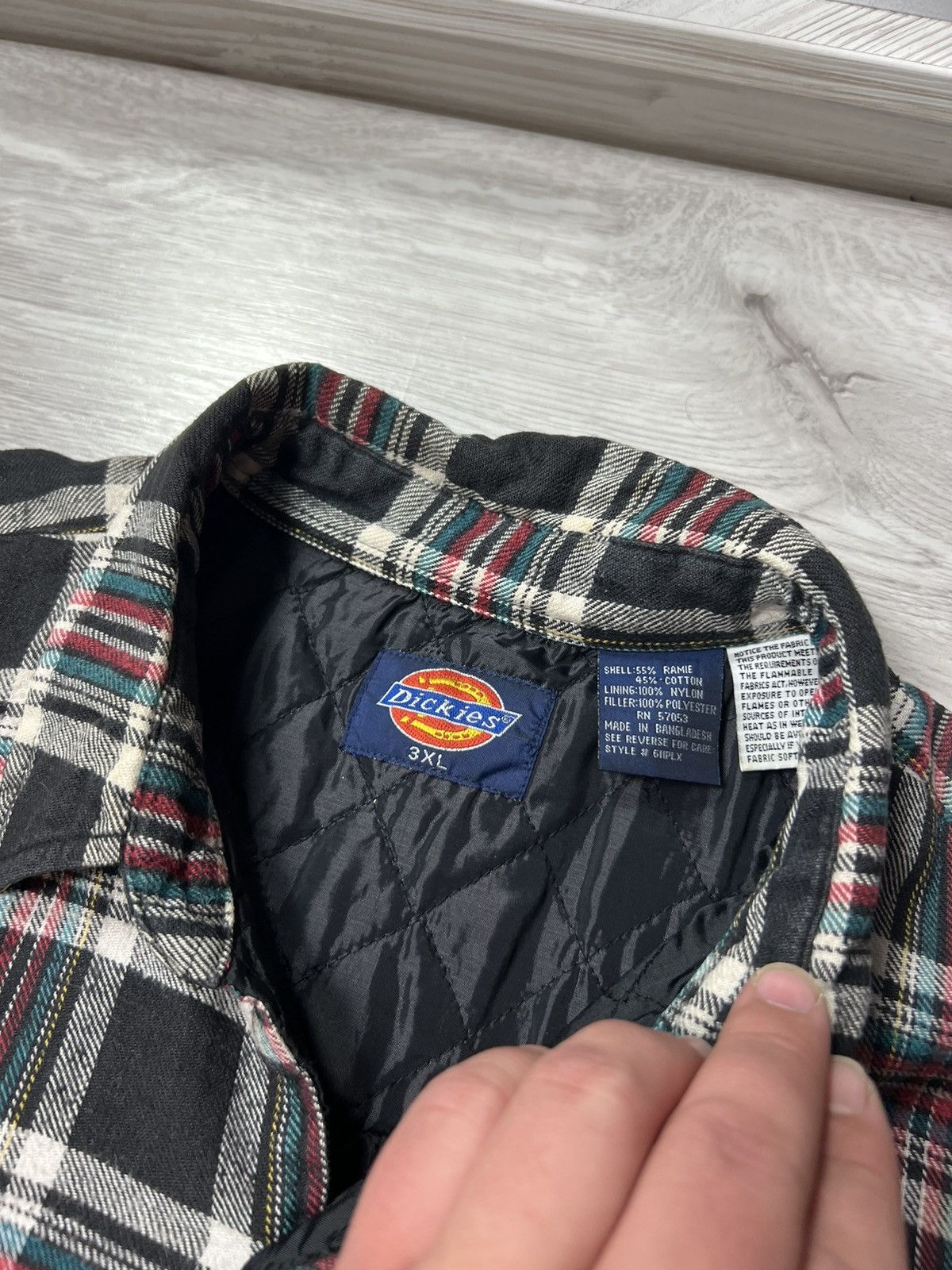Dickies Vintage Dickies Checked Paded Over Shirt 3/4 Sleeve Jacket Size US XXL / EU 58 / 5 - 9 Thumbnail
