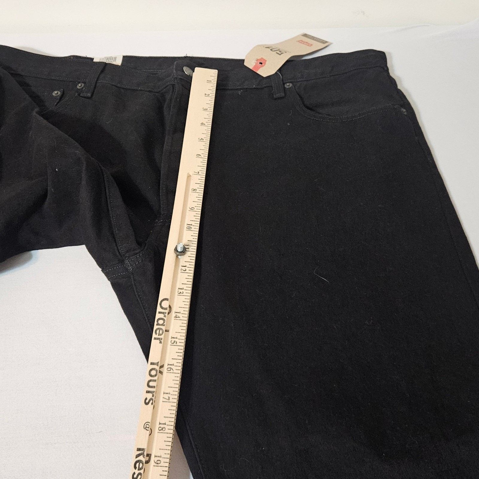 Levi's NEW Levi's 501 Black Button Fly Denim Jeans Men's Size 42x32 Size US 42 / EU 58 - 8 Thumbnail