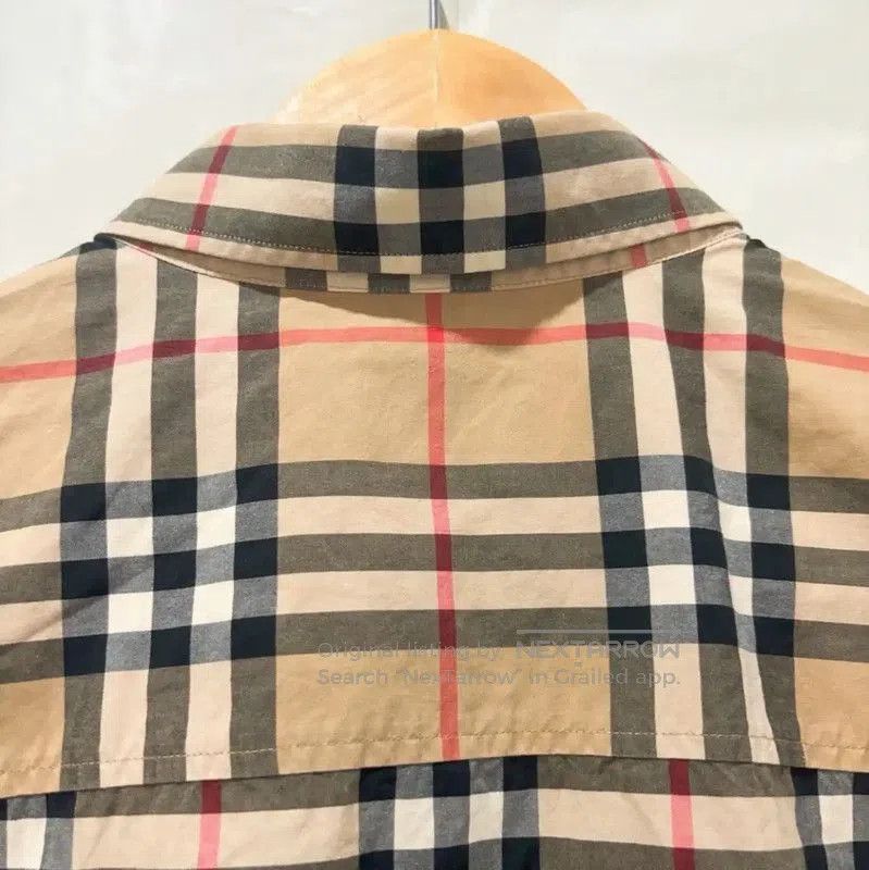 Burberry Short Sleeve Cotton Check Shirt.