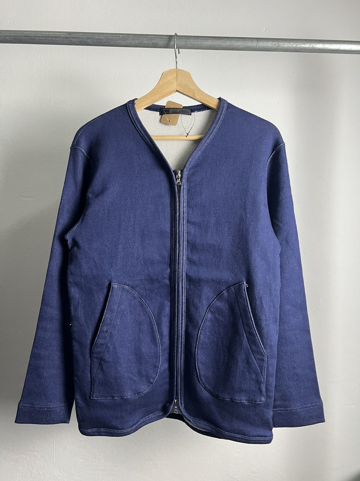 Japanese Brand × Sophnet. × uniform experiment Vintage 2000s Sophnet Indigo Blue Zipper Jackets Size US M / EU 48-50 / 2 - 1 Thumbnail