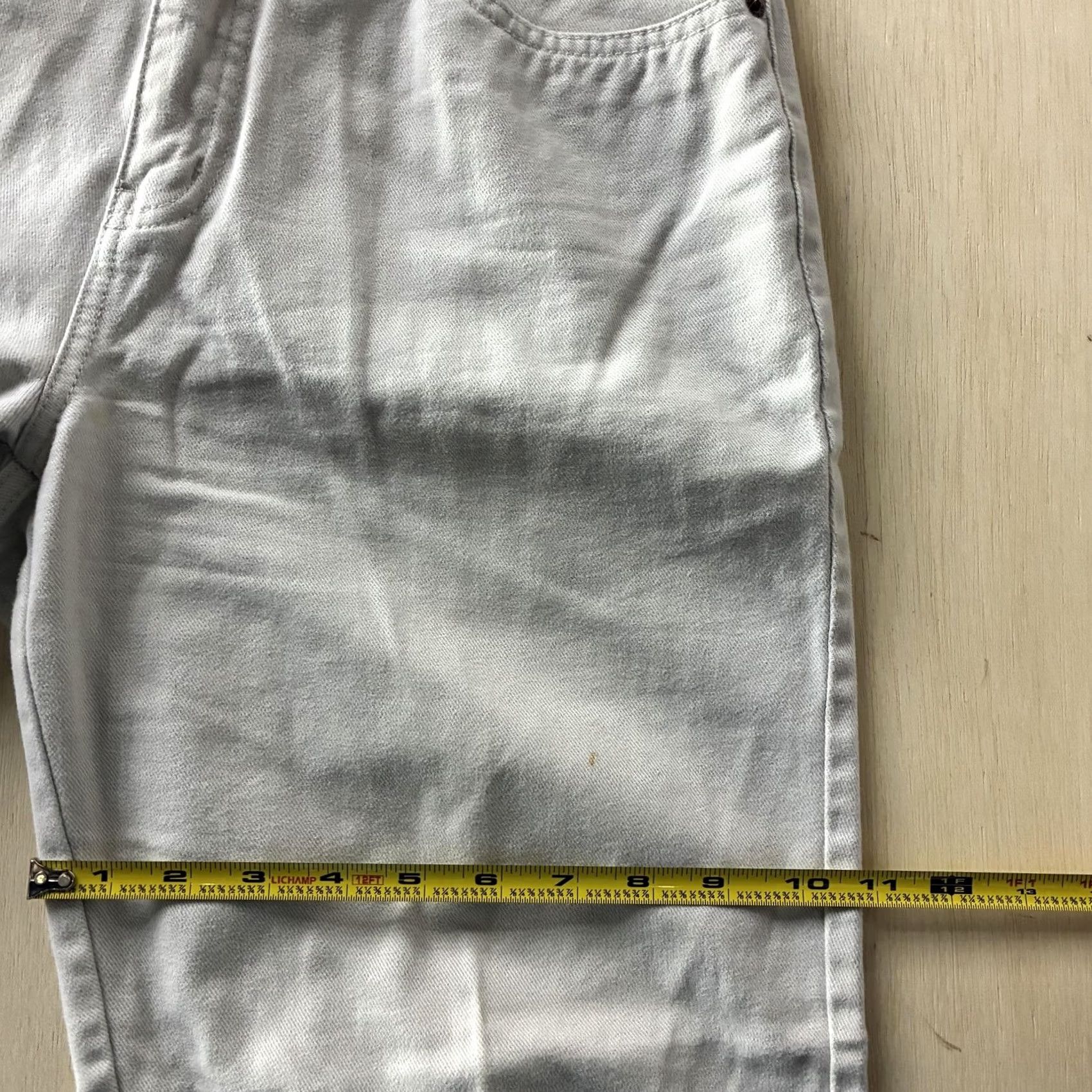 Bill Blass Bill Blass Jeans Womens 10P White Denim Straight Regular Cotton Light Wash Size 32" / US 10 / IT 46 - 5 Thumbnail