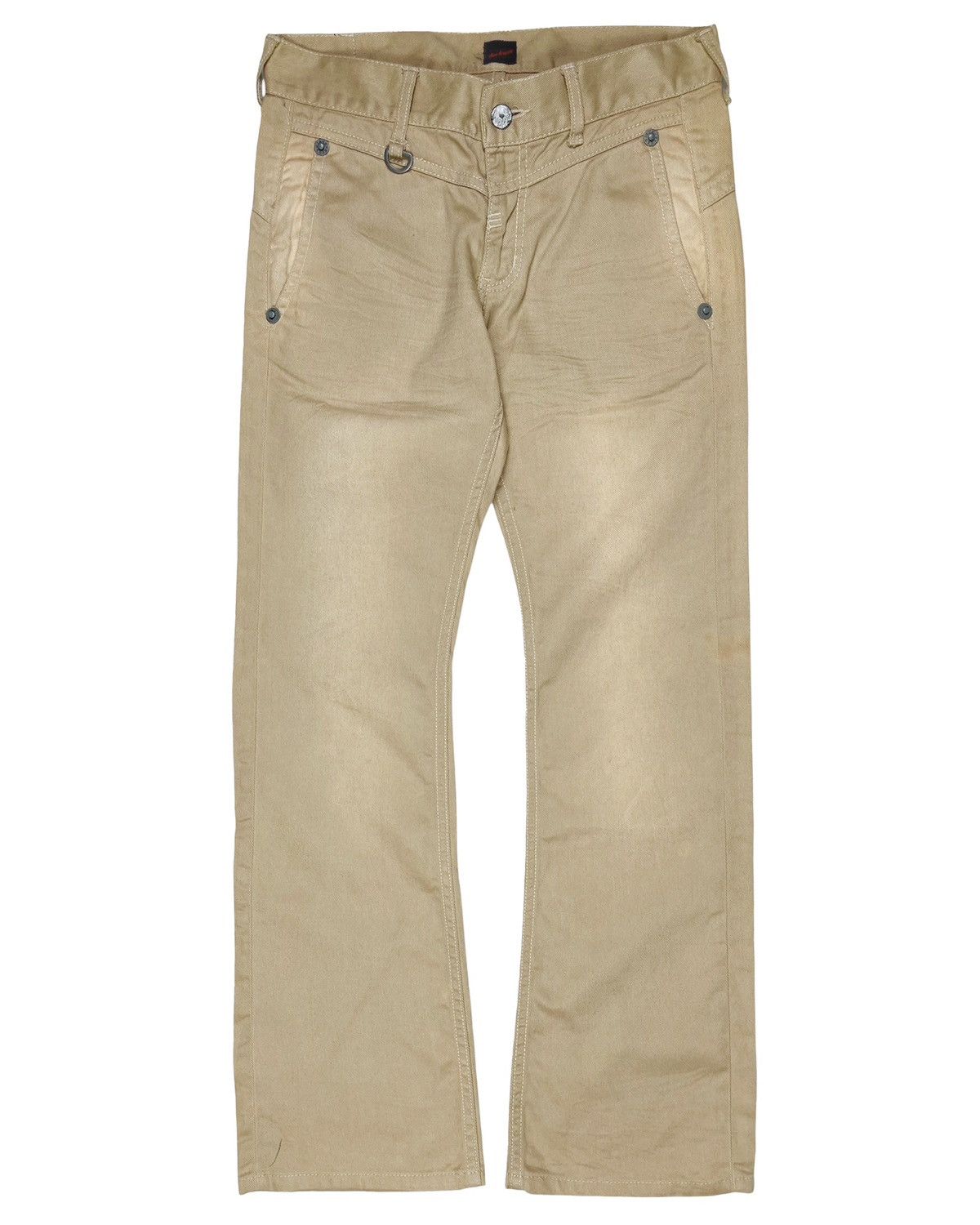 JACKROSE 2000s Jackrose Buckle Back Bootcut Pants Size US 32 / EU 48 - 1 Thumbnail