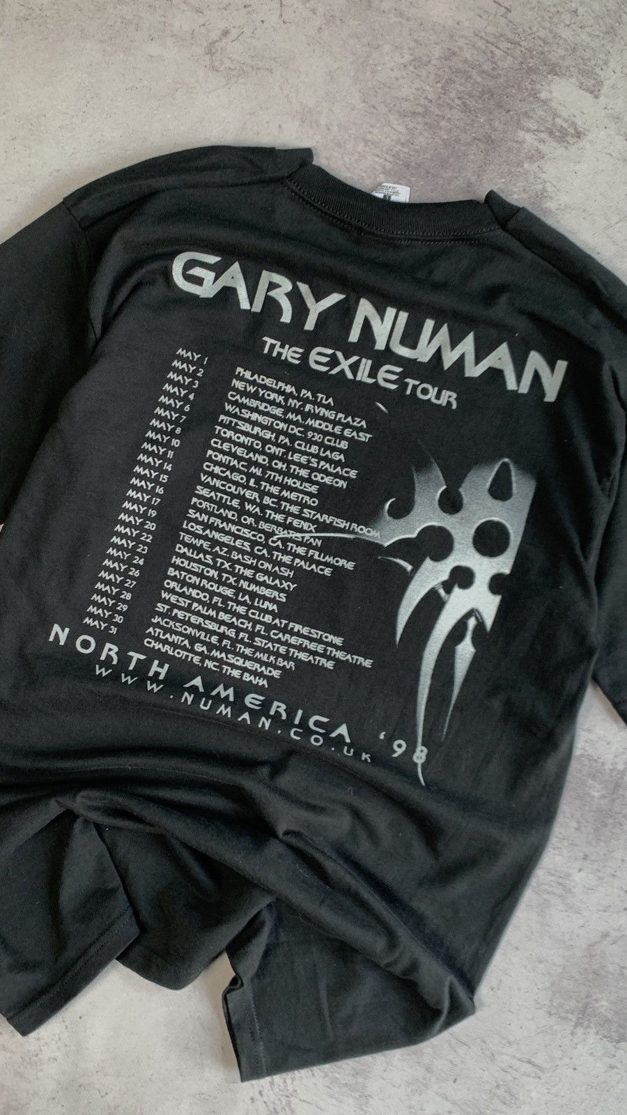 Band Tees × Vintage Vintage Gary Numan Exile 98 Tour T Shirt Size US L / EU 52-54 / 3 - 18 Thumbnail