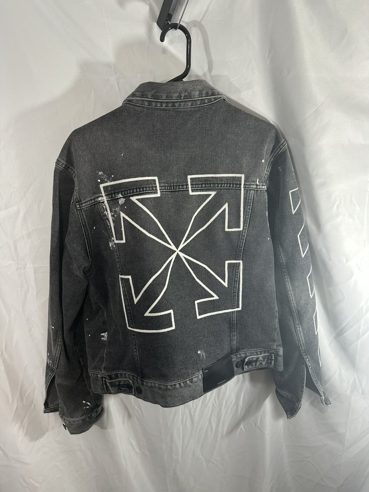 Off-White OFF WHITE DENIM STRIPER JACKET Size US L / EU 52-54 / 3 - 11 Thumbnail
