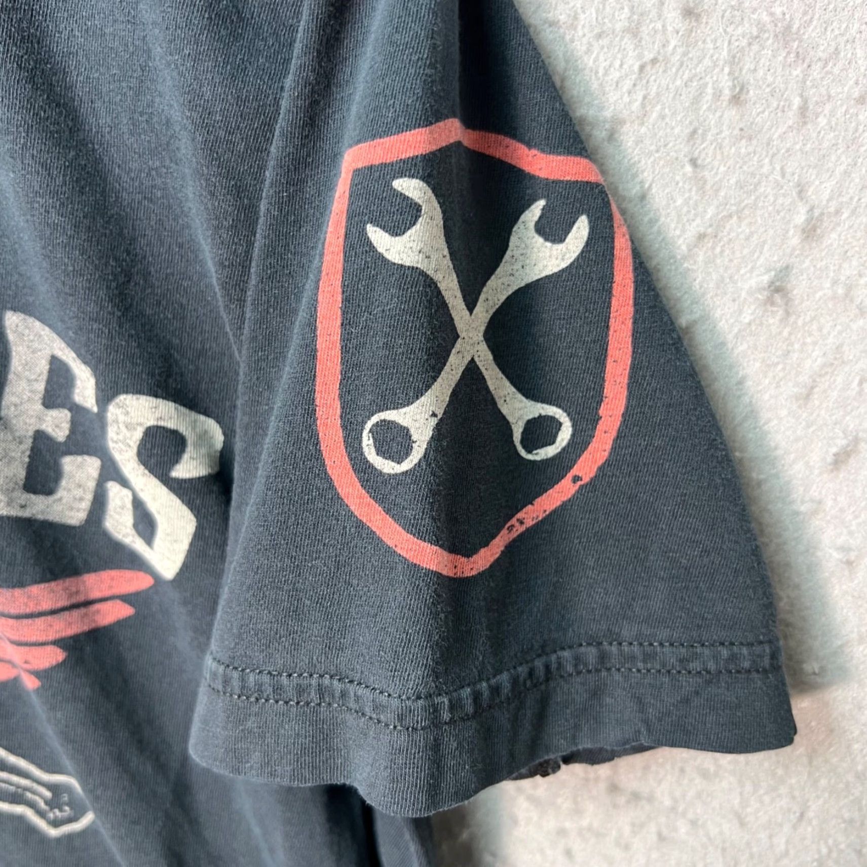 Vintage Tankfarm Los Angeles Mens Small Sinners & Angels Black T-Shirt 100% Cotton Size US S / EU 44-46 / 1 - 5 Thumbnail