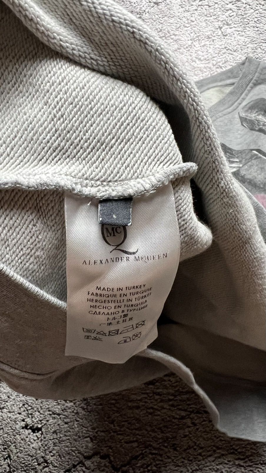 McQ Alexander McQueen Alexander McQueen MCQ bunny spellout rare sweatshirt Size L / US 10 / IT 46 - 9 Thumbnail