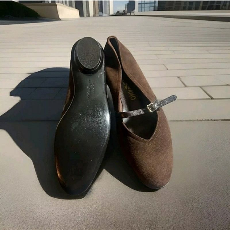 Salvatore Ferragamo NEW WOMEN SALVATORE FERRAGAMO FLAT PUMPS SHOES 7.5 AA Size US 7.5 / IT 37.5 - 2 Thumbnail
