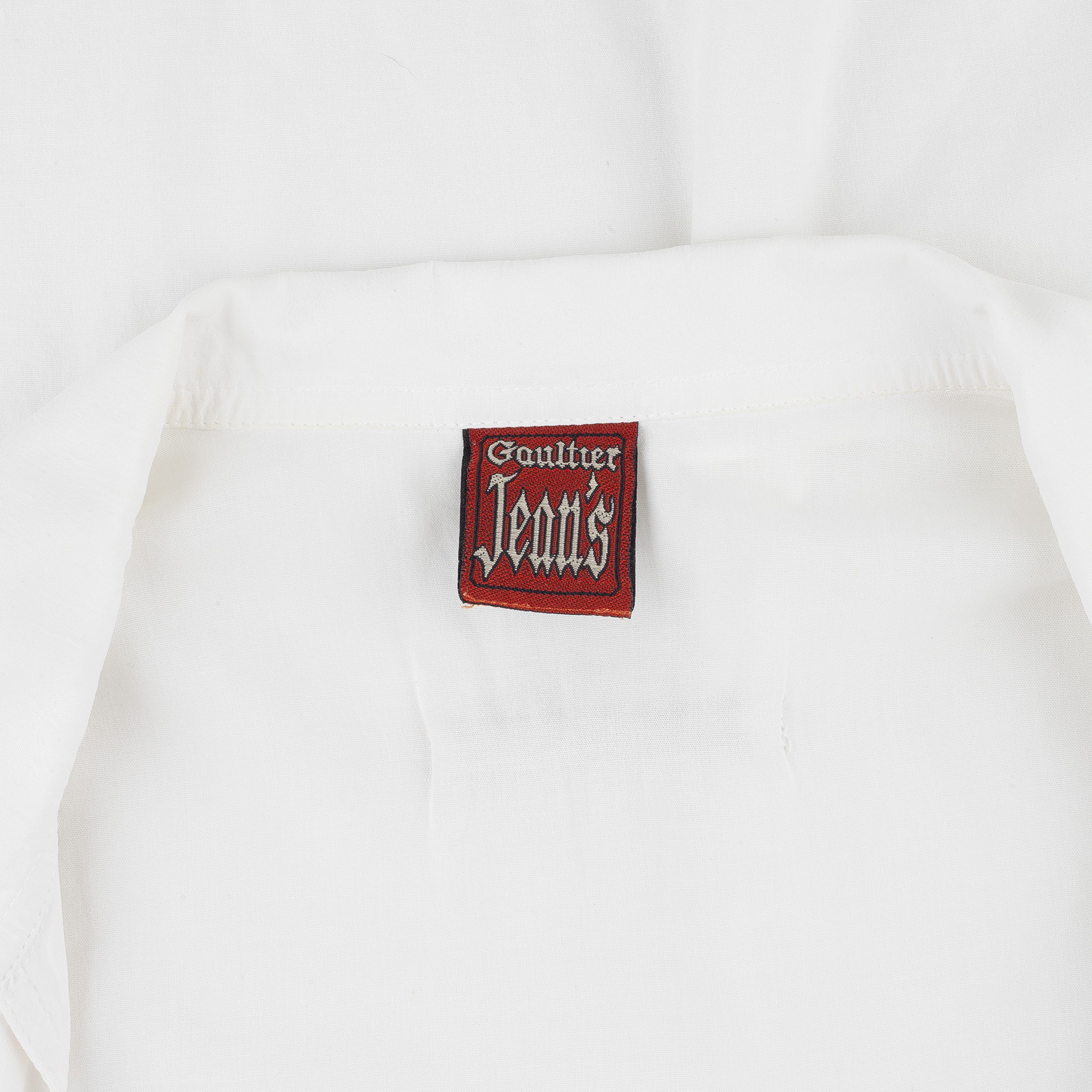 Jean Paul Gaultier Jean Paul Gaultier White Shirt Safety Pin Hook Closures (L) Size L / US 10 / IT 46 - 5 Thumbnail
