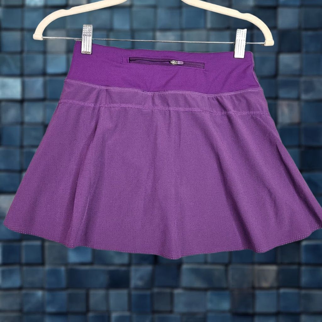 Sweaty Betty Sweaty Betty Skort Women's Purple XS Short Logo All Seasons Regular Knit Polyester Elastane Sport Size 26" / US 2 / IT 38 - 1 Thumbnail
