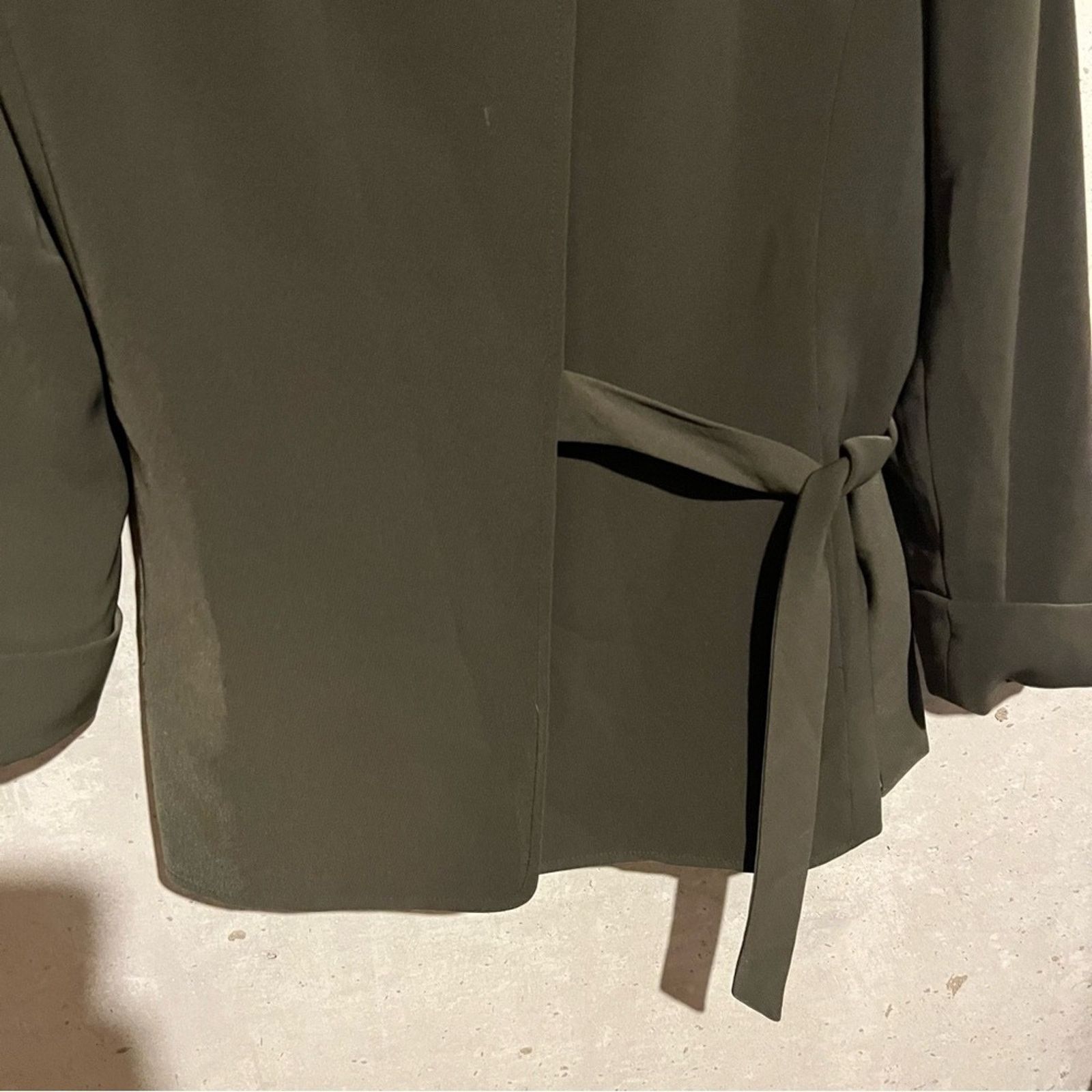 Kasper Kasper Women's Green Wrap around Belted Jacket Blazer 10 Size L / US 10 / IT 46 - 9 Thumbnail