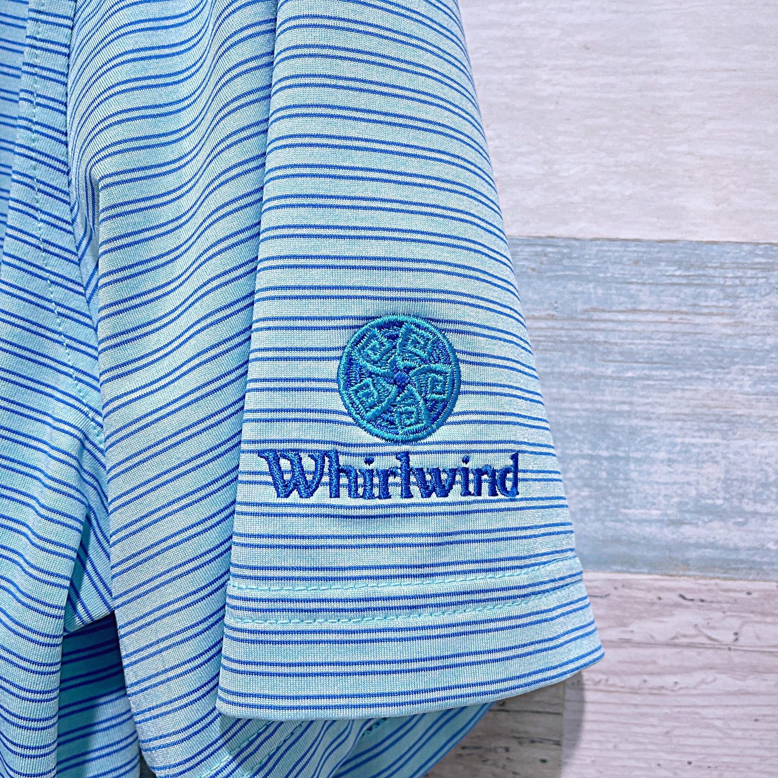 johnnie-O JOHNNIE O Striped Golf Polo Whirlwind Golf Club Mens Large Size US L / EU 52-54 / 3 - 3 Thumbnail