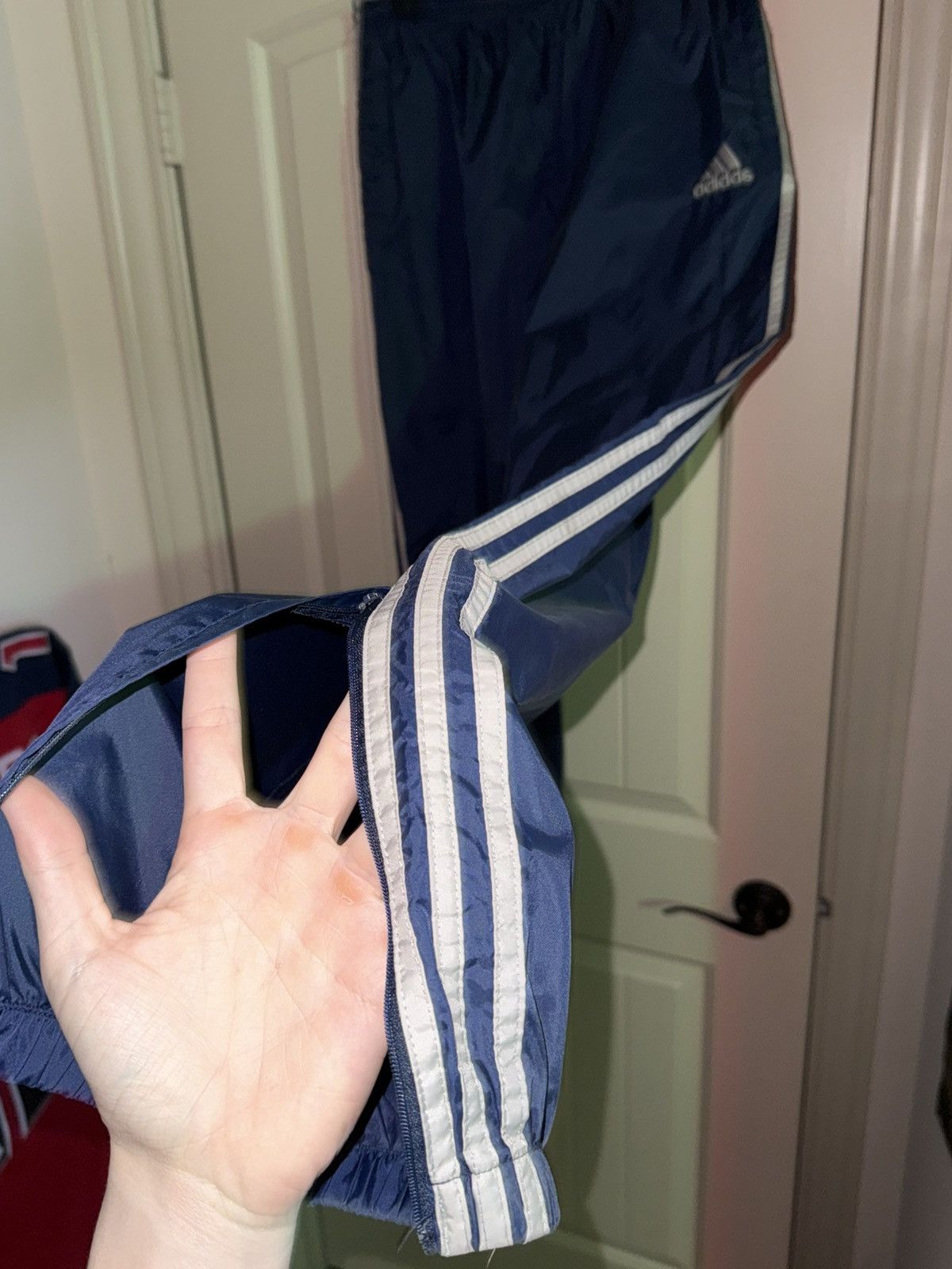 Adidas Track/Warm Up Zipper Pants Size US 36 / EU 52 - 2 Thumbnail