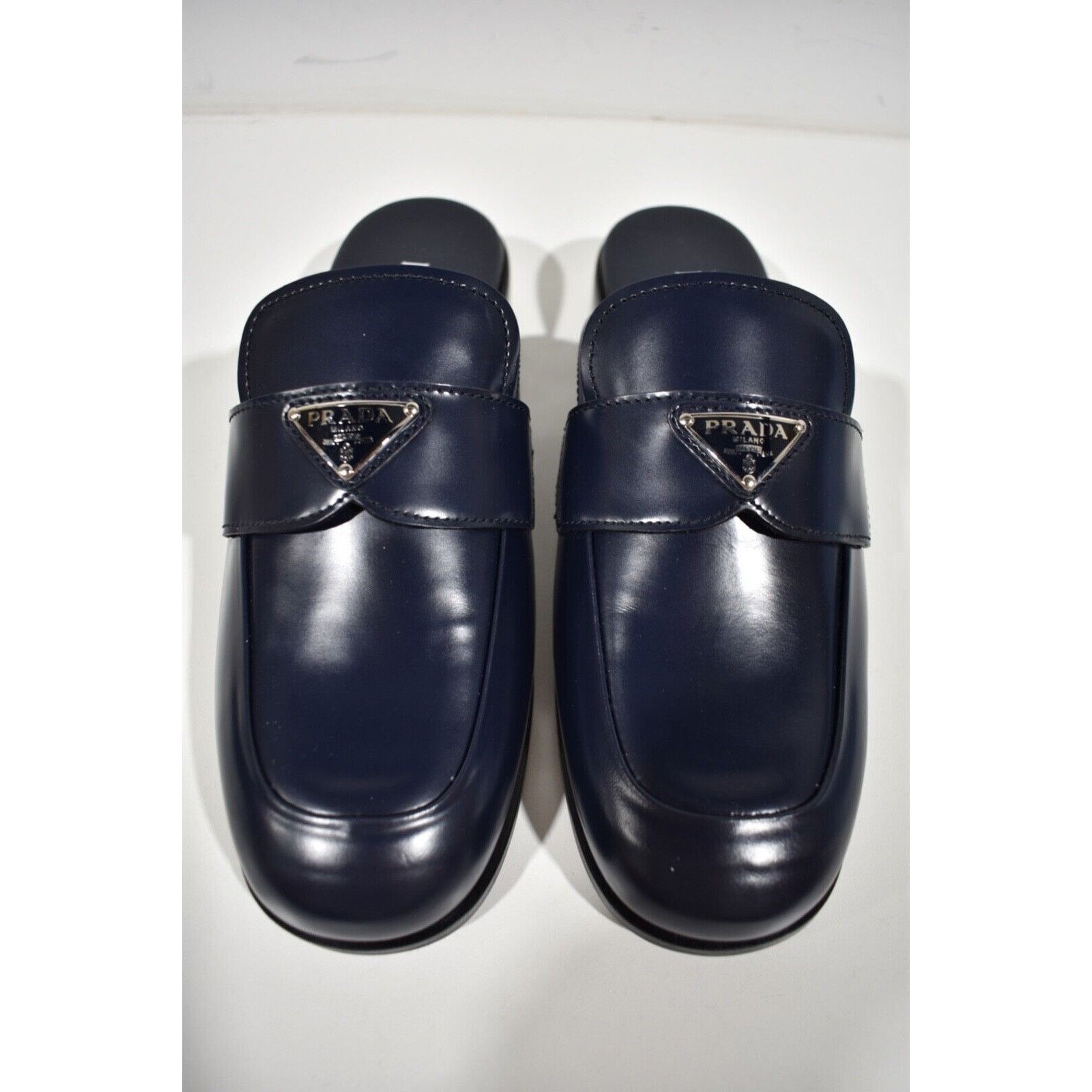 Prada Prada Leather Triangle Loafer Slip On Slide Mule Flat 36.5 Size US 6 / IT 36 - 5 Thumbnail