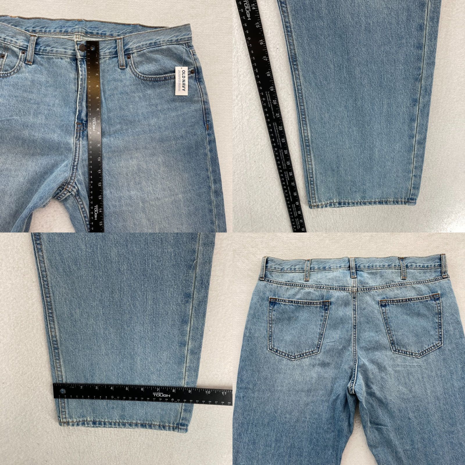 Old Navy Old Navy Jeans Mens 40x30 Relaxed Straight Leg Light Blue Denim Jeans Size US 40 / EU 56 - 8 Thumbnail