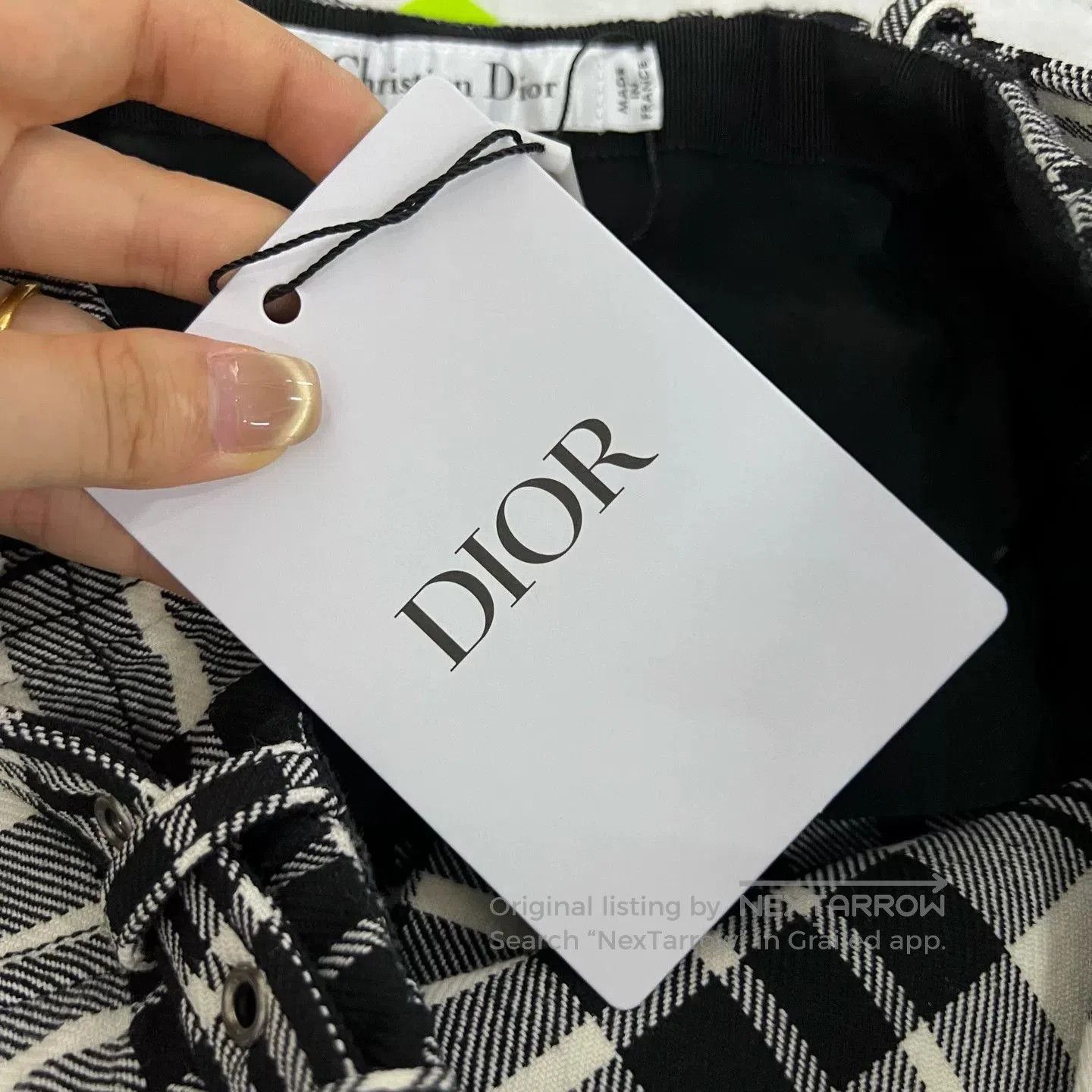 Dior Dior Black White Plaid Short Skirt. Size 37" - 6 Thumbnail