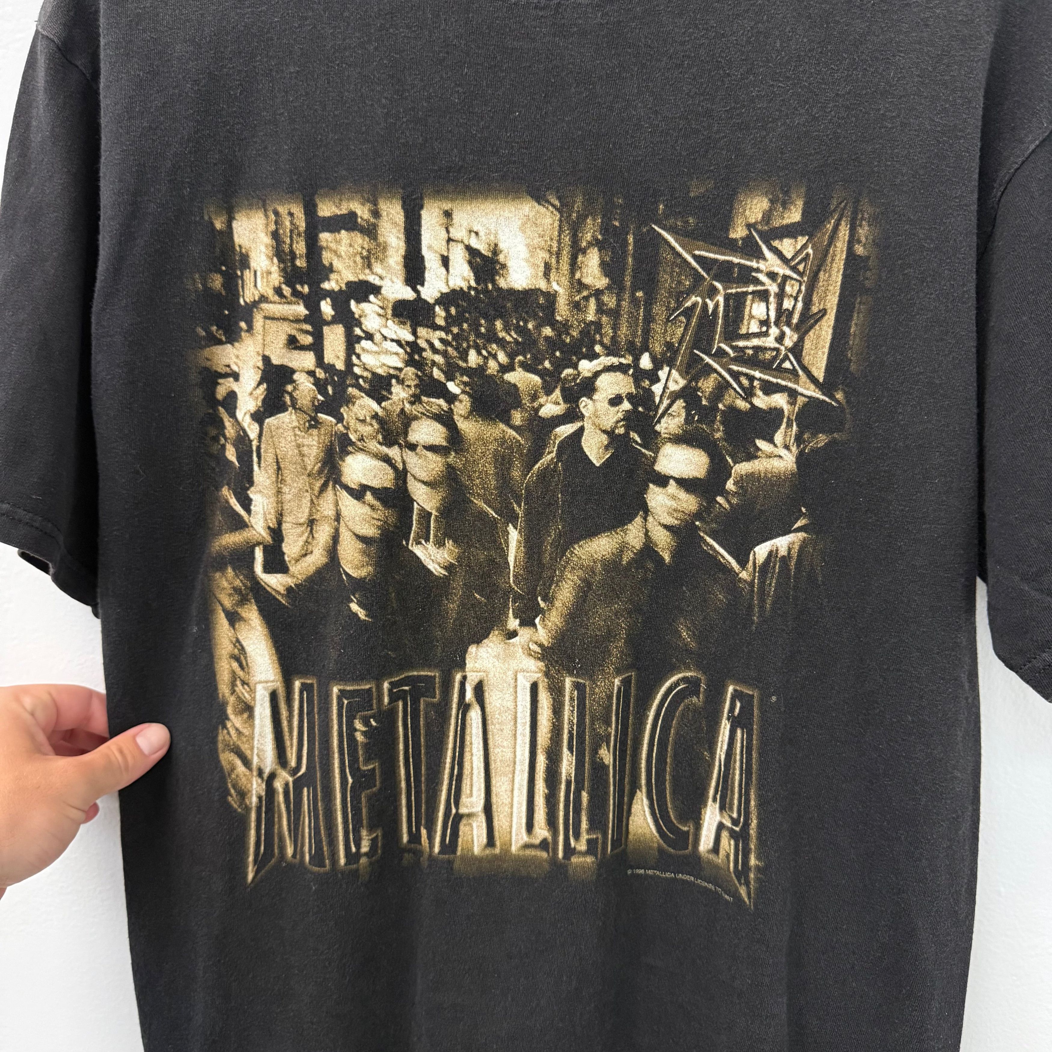 Band Tees Vintage Metallic Logo T-Shirt - Size XL Size US XL / EU 56 / 4 - 2 Thumbnail