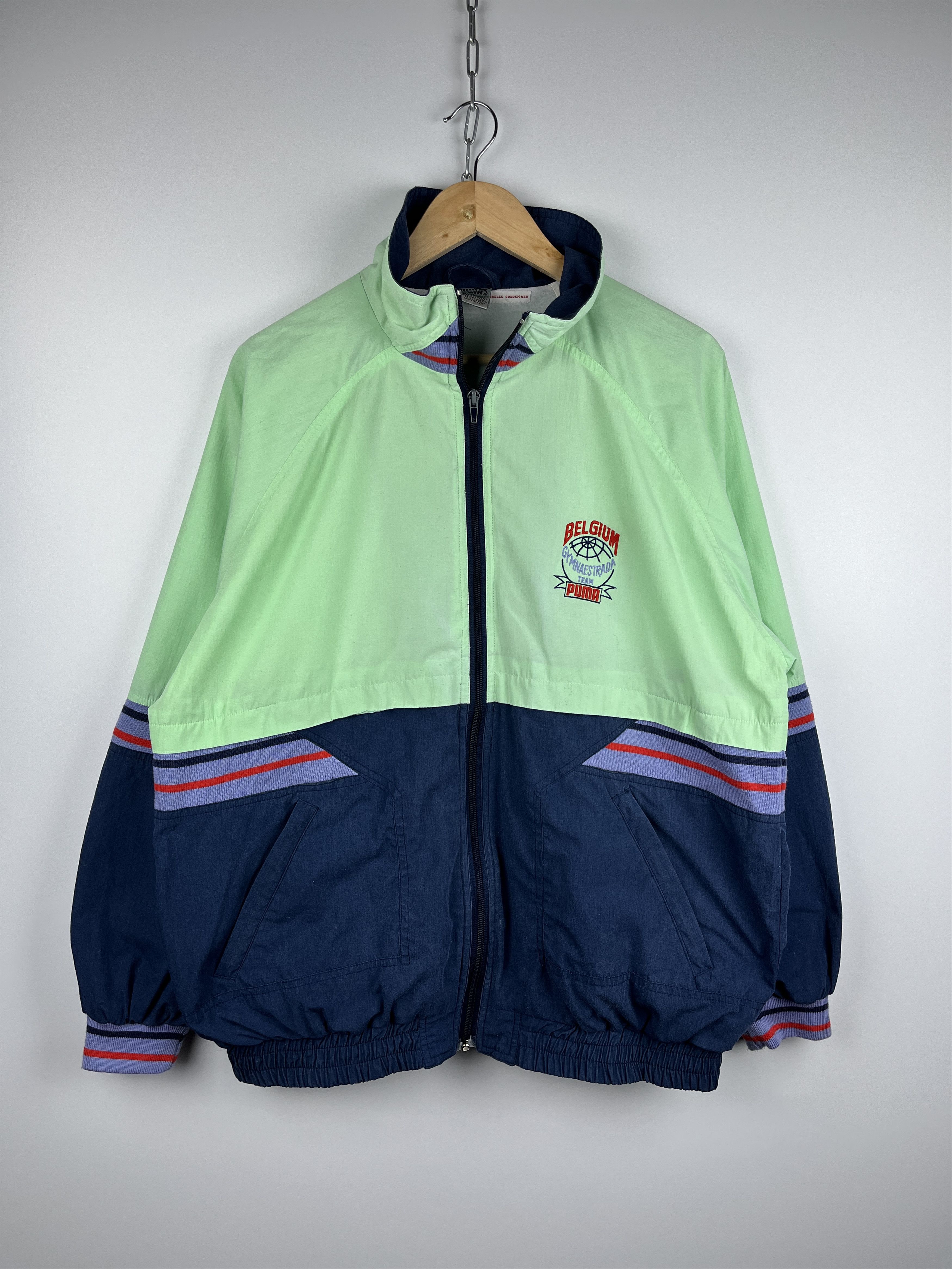 Puma 90's Puma Vintage Belgium Gymnaestrada Team Track Jacket Size US L / EU 52-54 / 3 - 4 Thumbnail