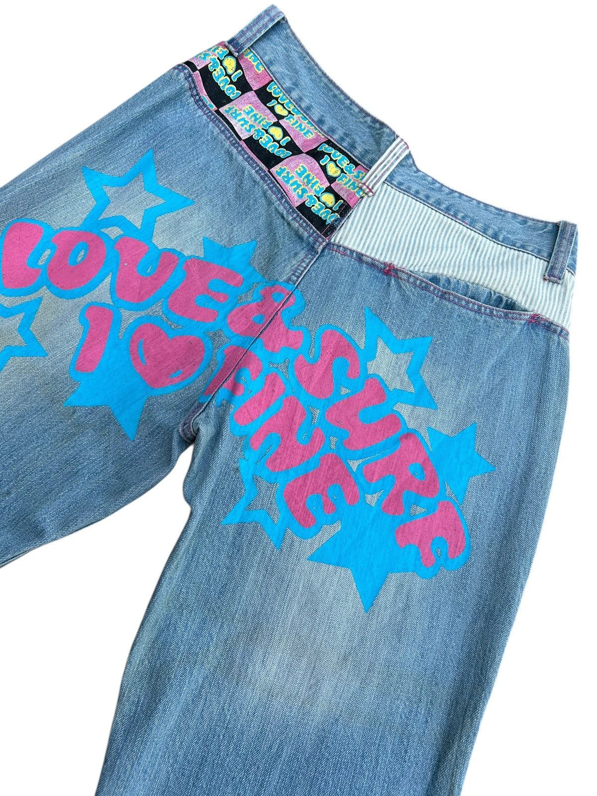 Kapital LOVE & SURF HIPPIES STYLE DENIM JEANS Size US 30 / EU 46 - 6 Thumbnail