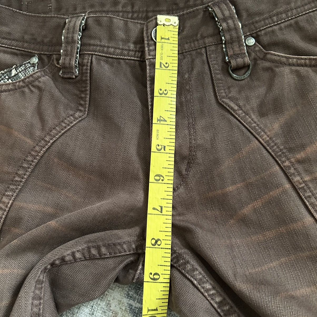 If Six Was Nine Flared Nicole Club Brown Snake Pants Size US 30 / EU 46 - 16 Thumbnail