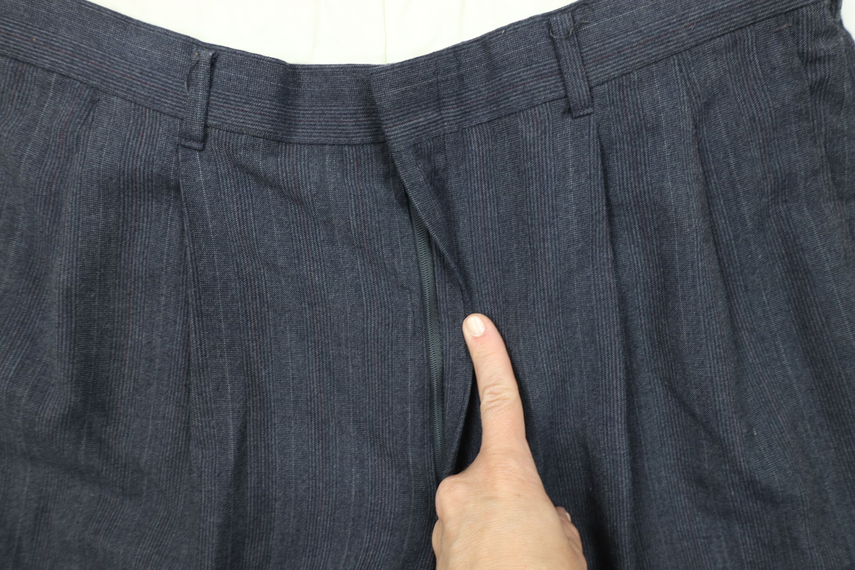 Vintage Vintage 70s Streetwear Pleated Wide Leg Chino Pants Size US 36 / EU 52 - 6 Thumbnail