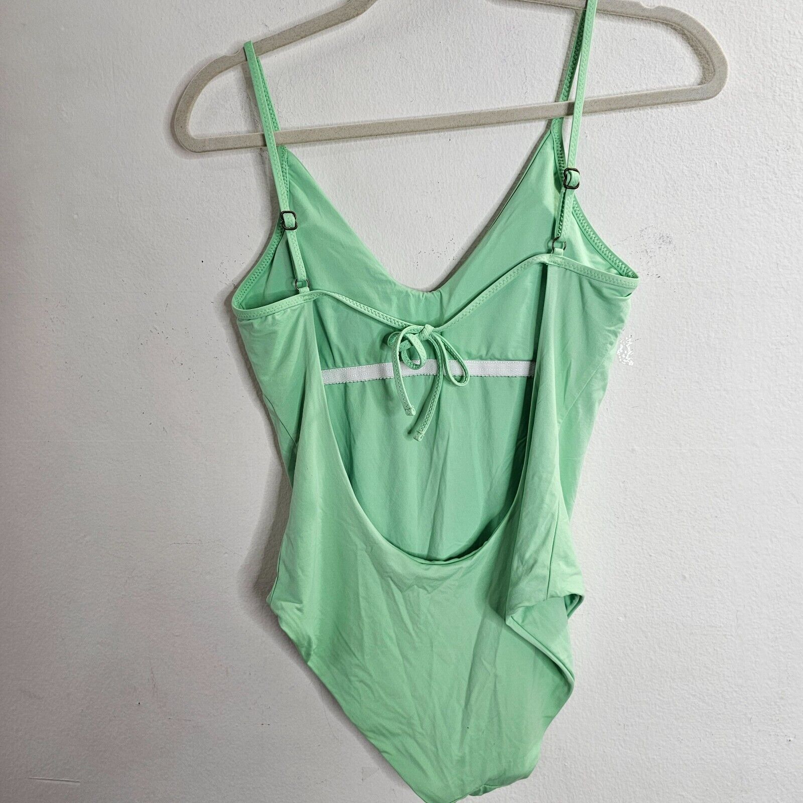Other Becca Mint Green Scoop Neck Spaghetti Strap Back Tie Suit L Size L / US 10 / IT 46 - 3 Thumbnail