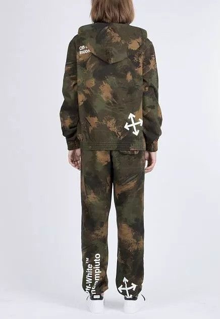 Off-White Multi Camo Zip-Up Hoodie - Size S Size US S / EU 44-46 / 1 - 2 Thumbnail