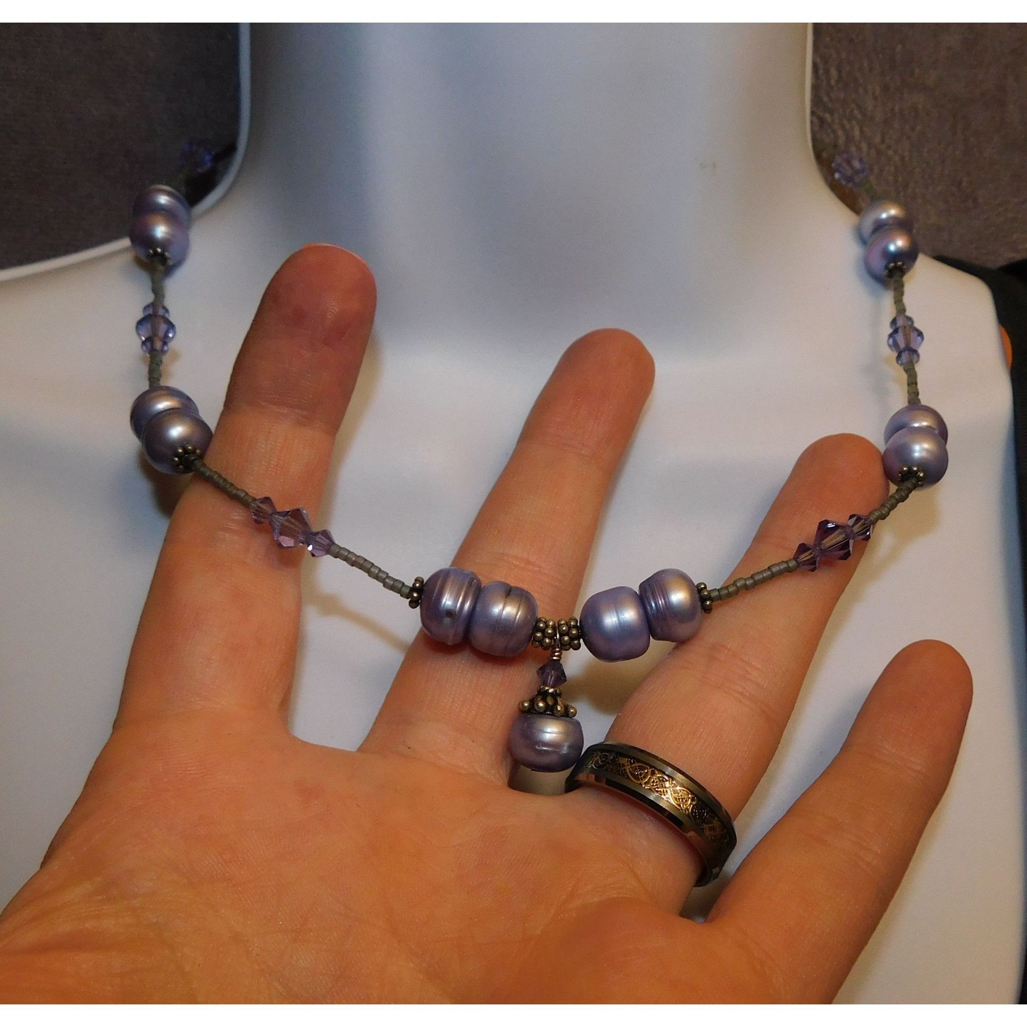 Other Whimsical Fairycore Purple Pearl Necklace Size ONE SIZE - 2 Thumbnail