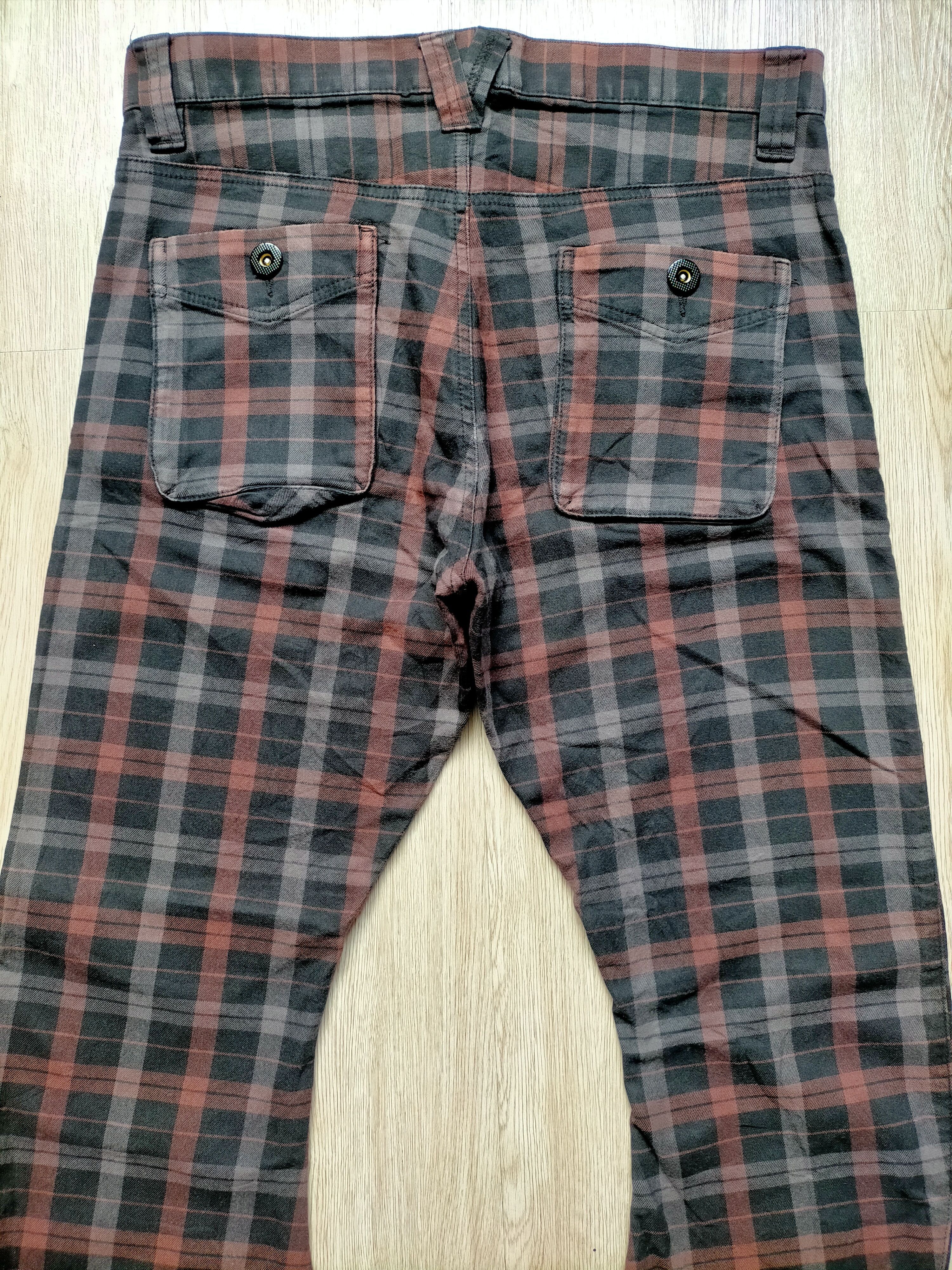 PPFM PPFM Curve Check Bondage Punk Style Pants Size US 34 / EU 50 - 8 Thumbnail