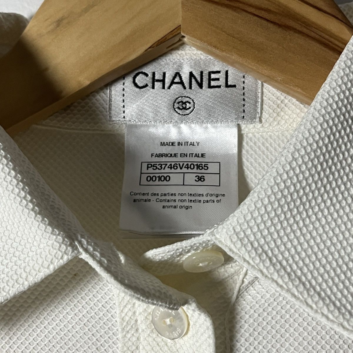 Chanel Chanel Cruise 2016 White Jacquard Shirt Size US M / EU 48-50 / 2 - 4 Thumbnail