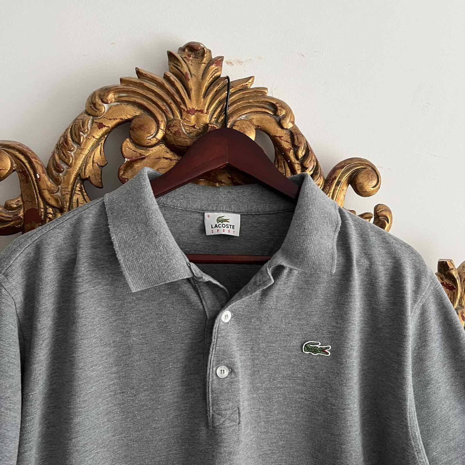 Lacoste × Vintage Vintage Lacoste luxury polo Gray tee Sz M Size US M / EU 48-50 / 2 - 4 Thumbnail