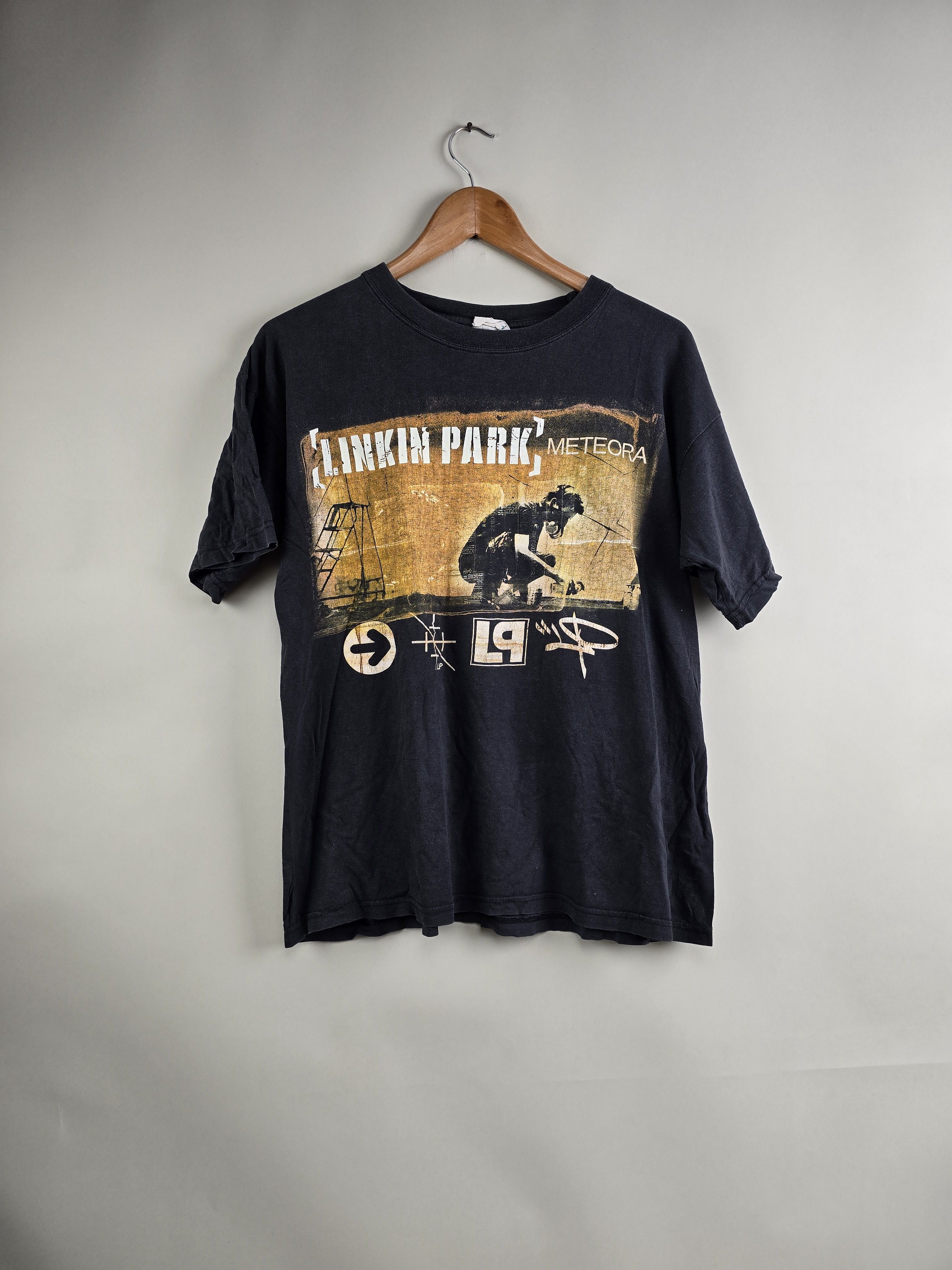 image of Band Tees x Rock Tees 2003 Linkin Park Meteora XL 21.5" 26" in Black, Men's