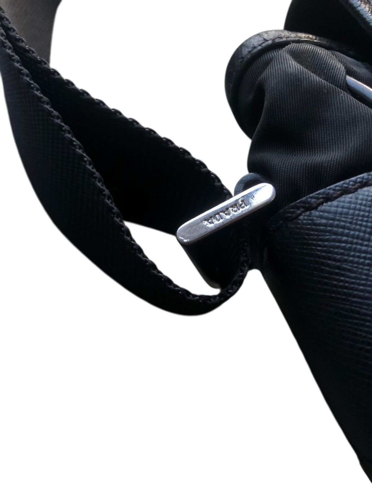Prada 💯Authentic PRADA Tessuto Nylon Messenger Crossbody Bag Black Size ONE SIZE - 16 Thumbnail