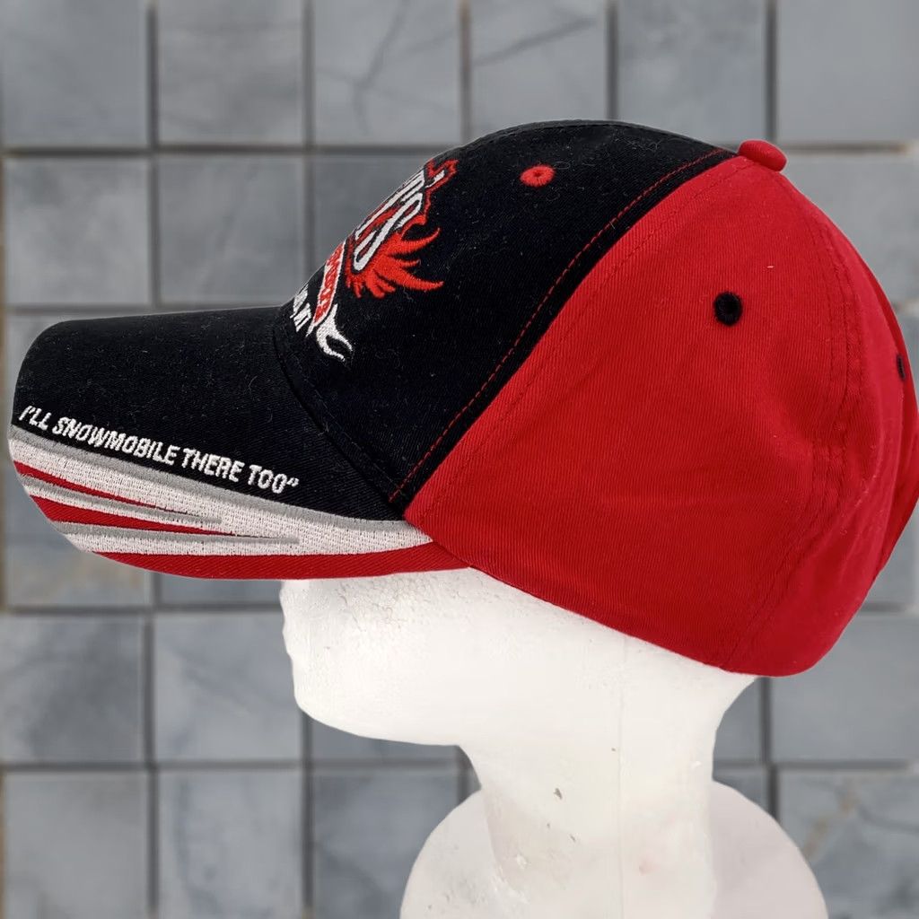 Vintage Pat's Motor Sports Hat Basebal Cap Strap Back Black Red Embroidered Motorcycle Mens Slogan Adjustable Twill Cotton Polyester Vintage No Size ONE SIZE - 1 Thumbnail