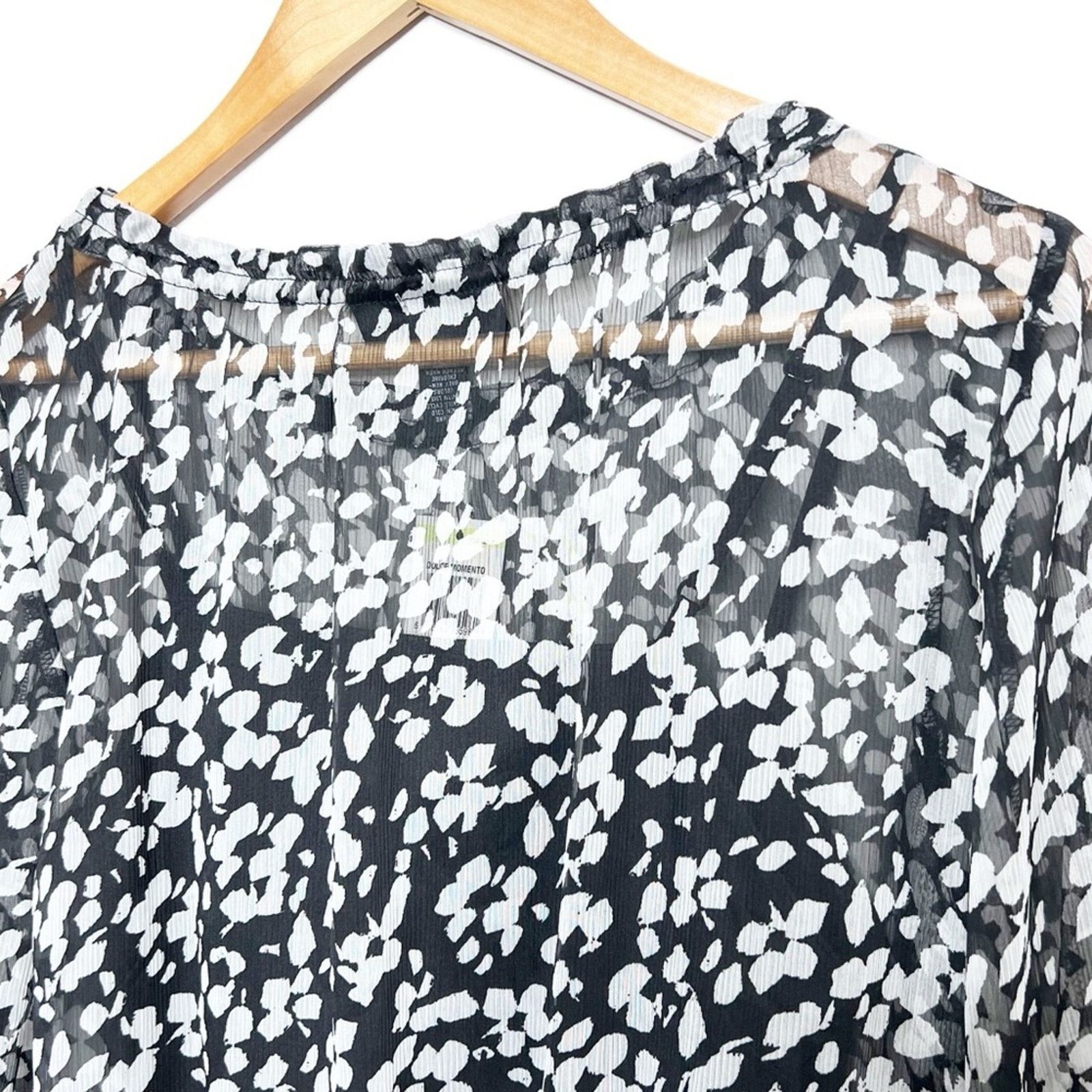 Alfani New with Tag Alfani Women's Floral Long Sleeve Ruffle Blouse Size S / US 4 / IT 40 - 12 Thumbnail