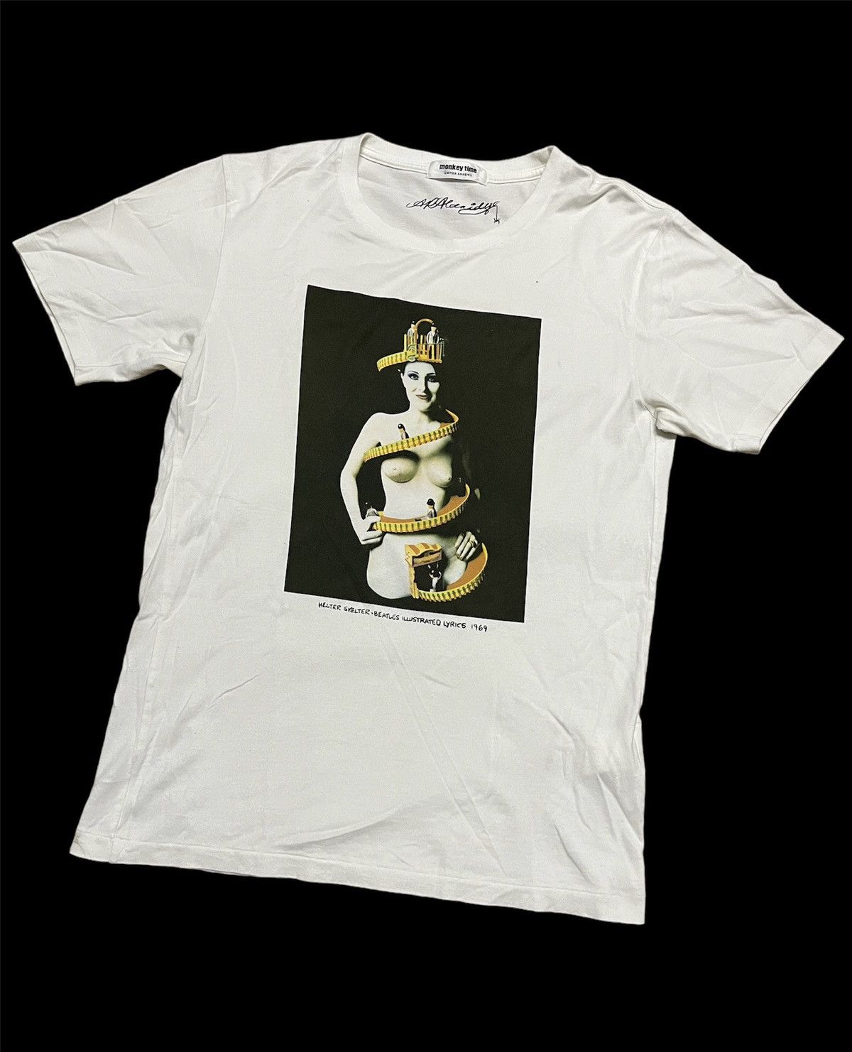 RARE Monkey Time Helter Skelter Naked Photo tee Japan 🇯🇵