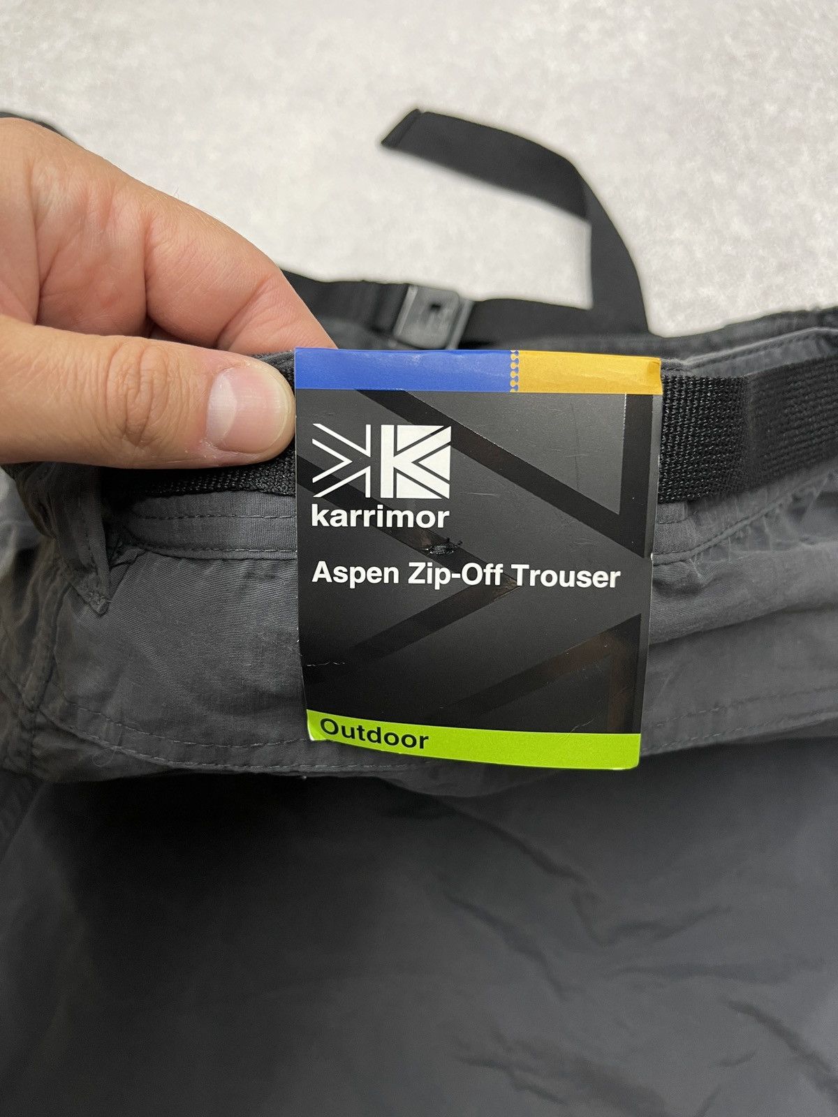 Karrimor Mens Karrimor Aspen Cargo Pants 2in1 Grey Outdoor Gorpcore Size US 40 / EU 56 - 10 Thumbnail